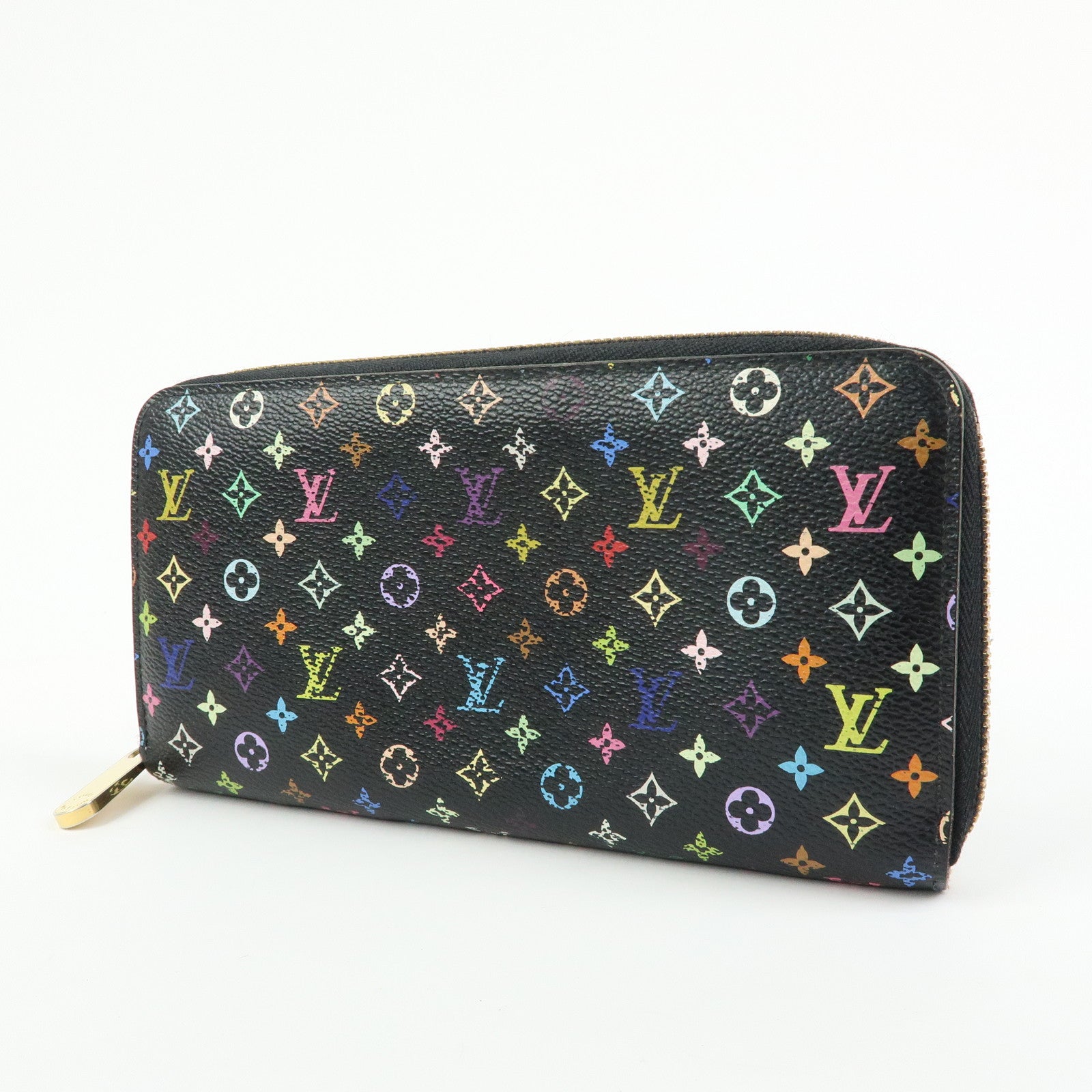 Louis Vuitton Monogram Multi Color Zippy Wallet Violet M60275