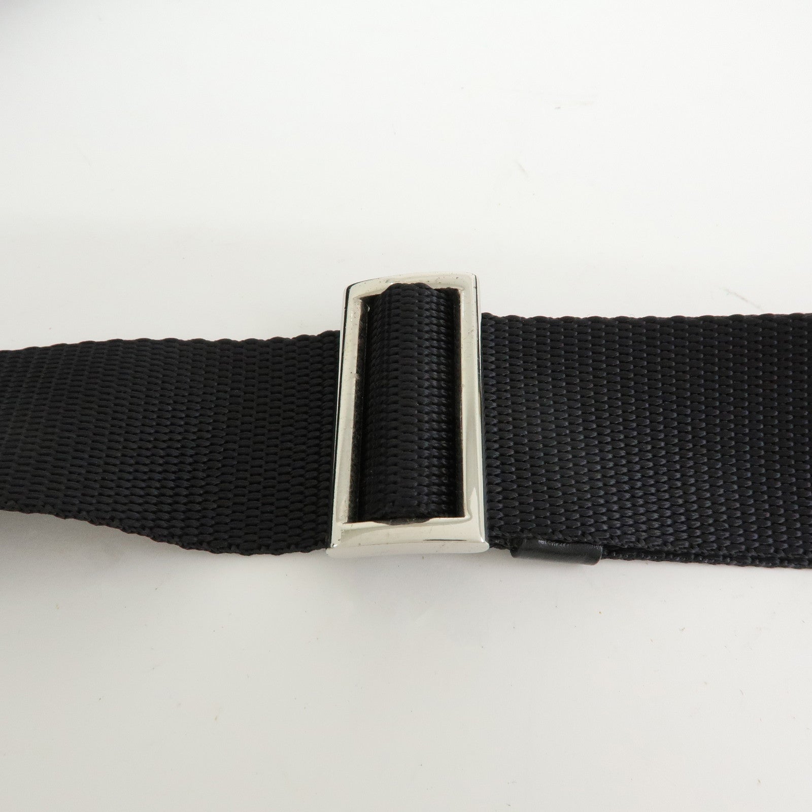 PRADA Triangle Logo Nylon Shoulder Bag Crossbody Bag Black BT0166