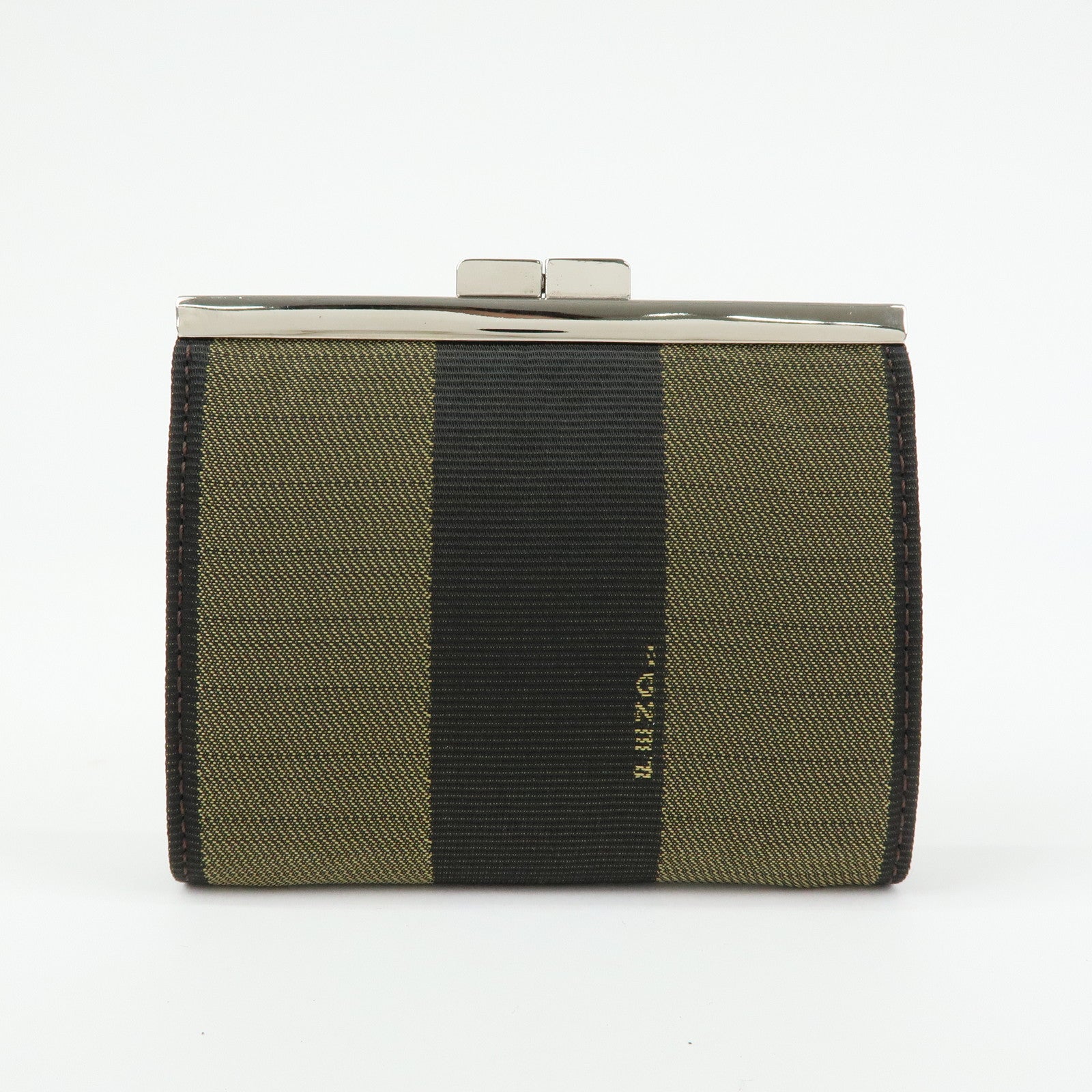 FENDI Canvas Coin Case Coin Purse Brown 2261‑30826‑099