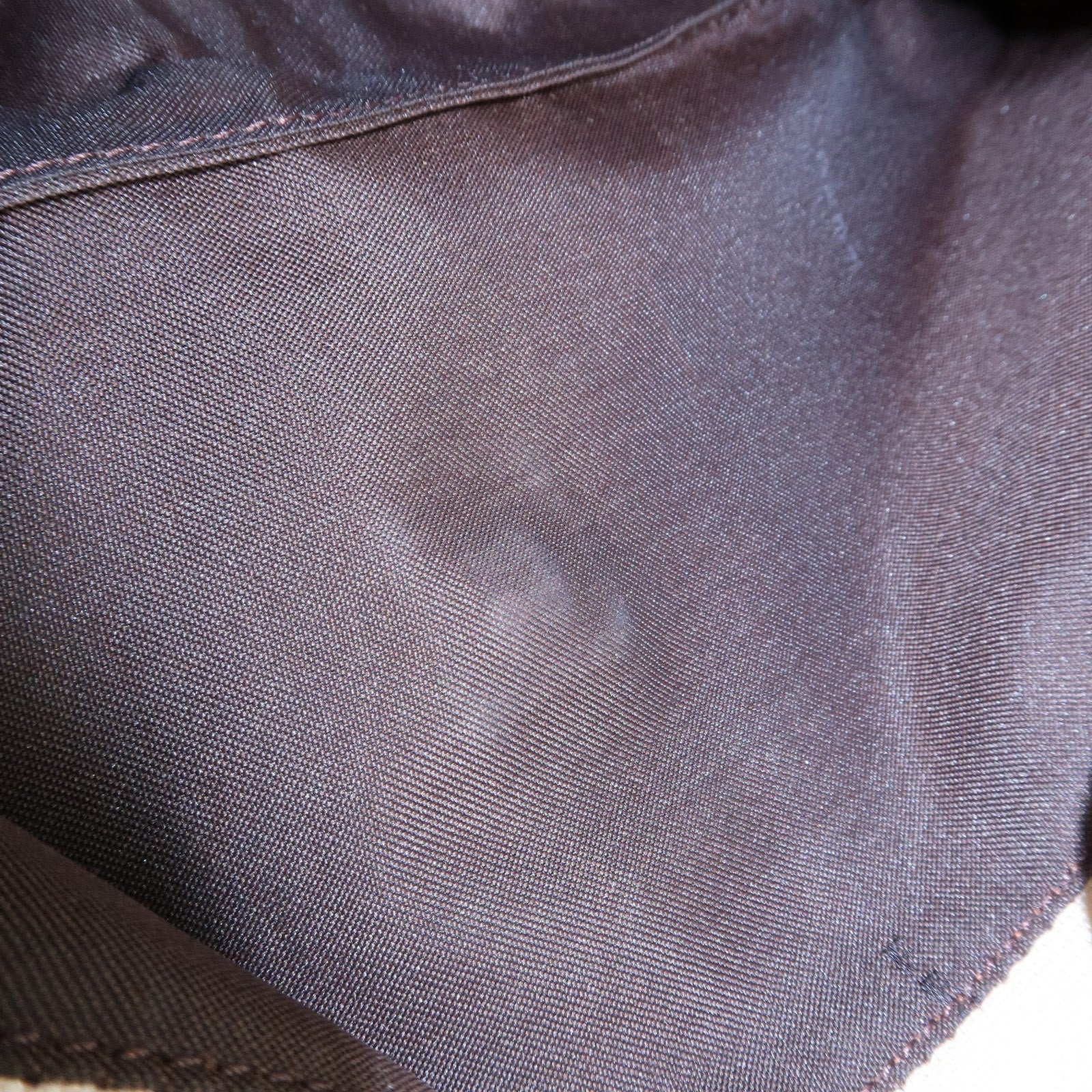 FENDI Mamma Baguette Zucca Leather Canvas Hand Bag Beige Brown 26424 Used