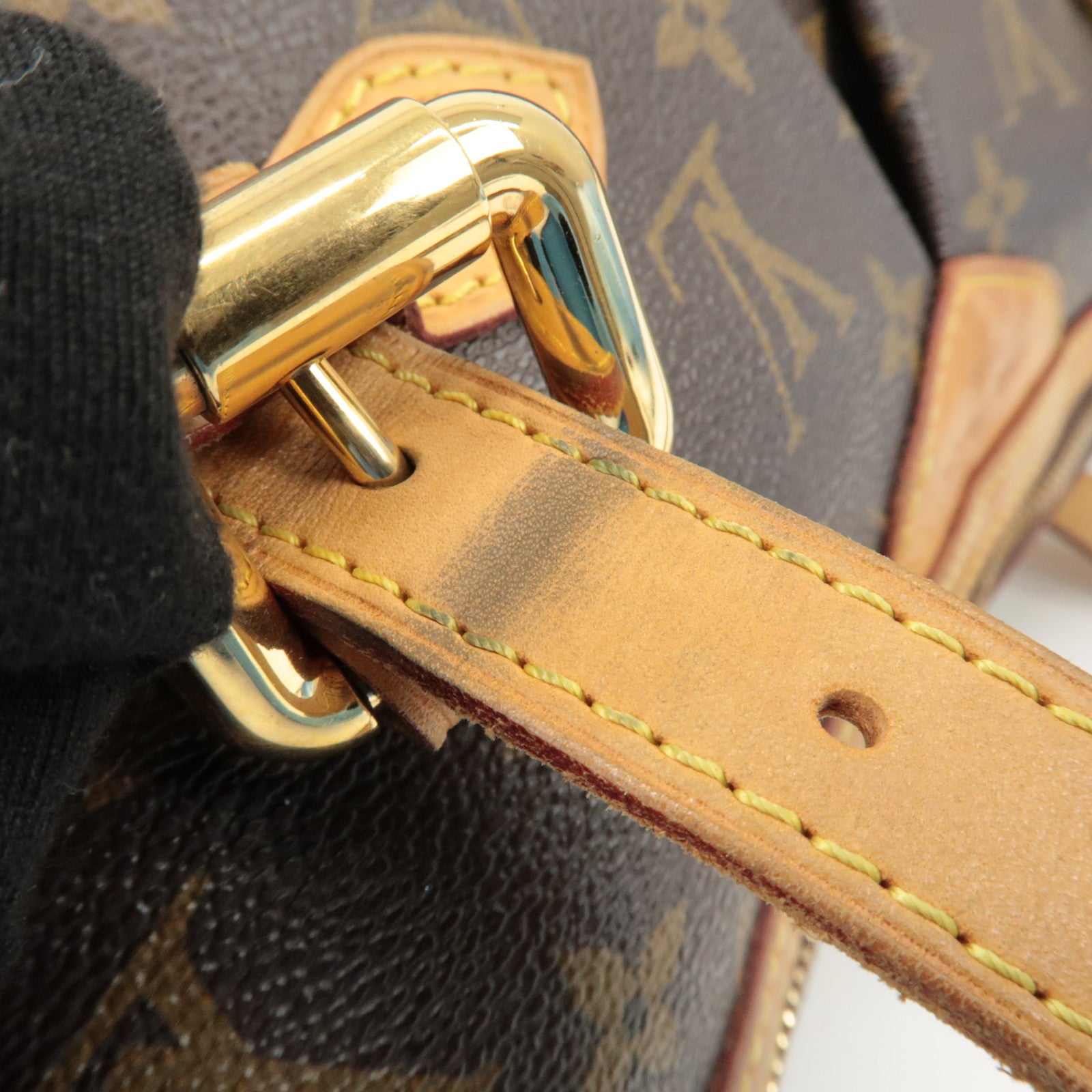 Louis Vuitton Monogram Palermo GM 2Way Hand Bag Brown M40146 Used
