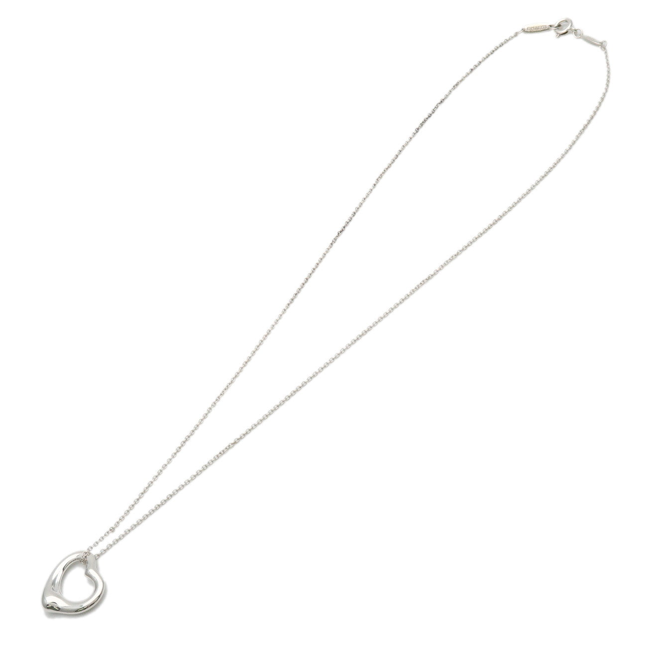 Tiffany & Co Open Heart Necklace SV925 Silver