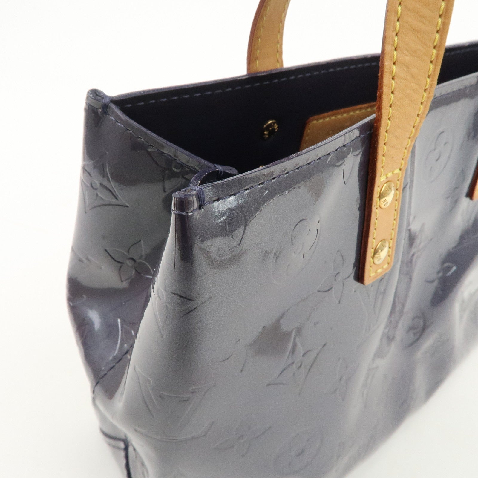 Louis Vuitton Monogram Vernis Lead PM Hand Bag Indigo M91335