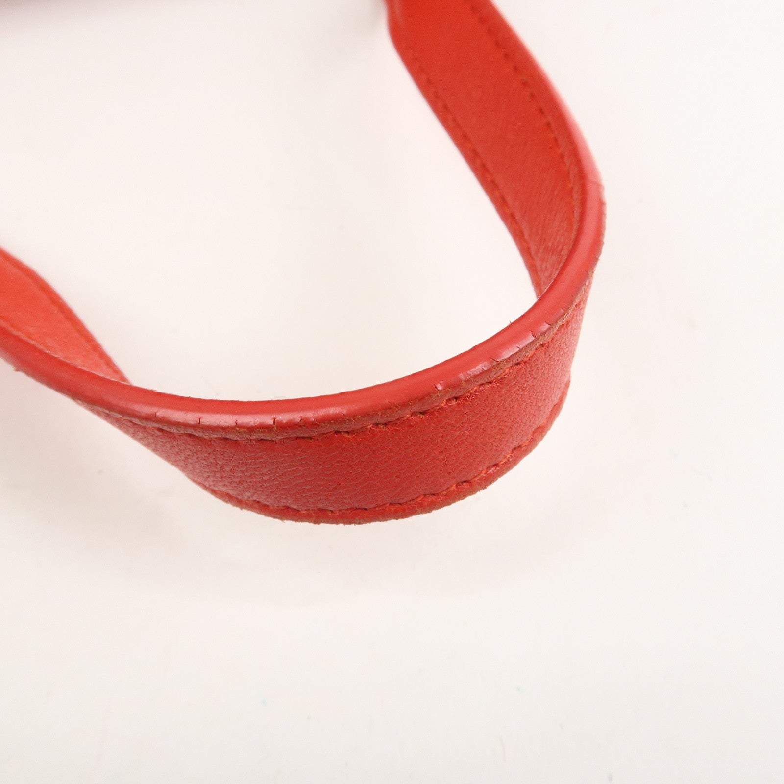 BOTTEGA VENETA Intrecciato Nappa Leather Hand Bag Red