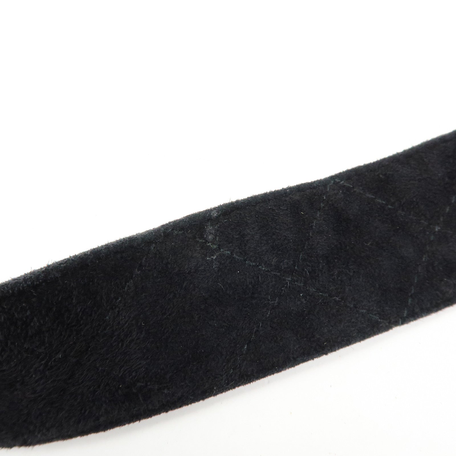 CHANEL Matelasse COCO Mark Suede Shoulder Crossbody Bag Black
