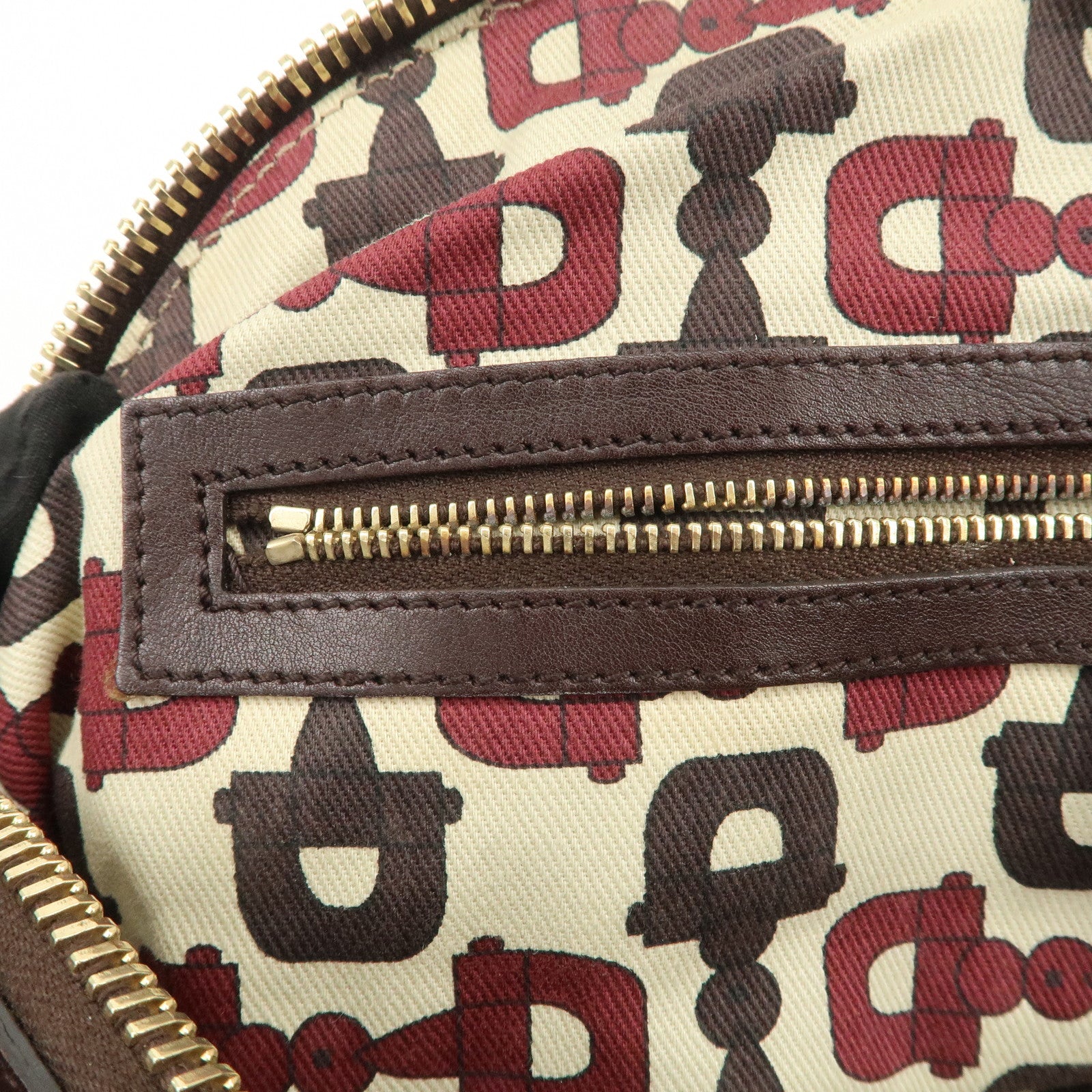 GUCCI Guccissima Histoire Leather Tote Bag Dark Brown 197019 Used