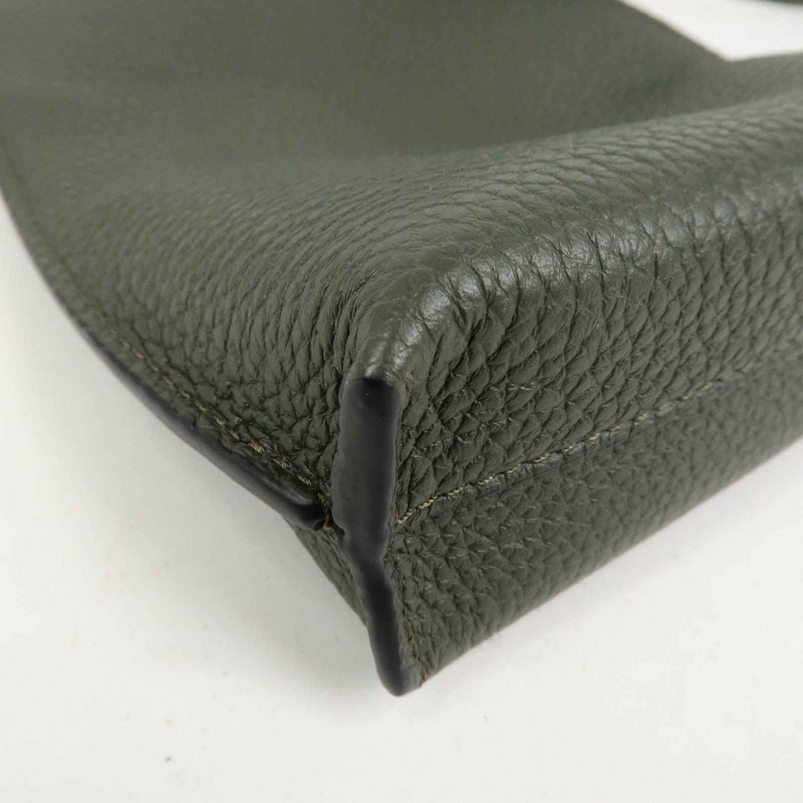 LOEWE Anagram Vertical T Pocket Cross Body Bag Shoulder Bag Green