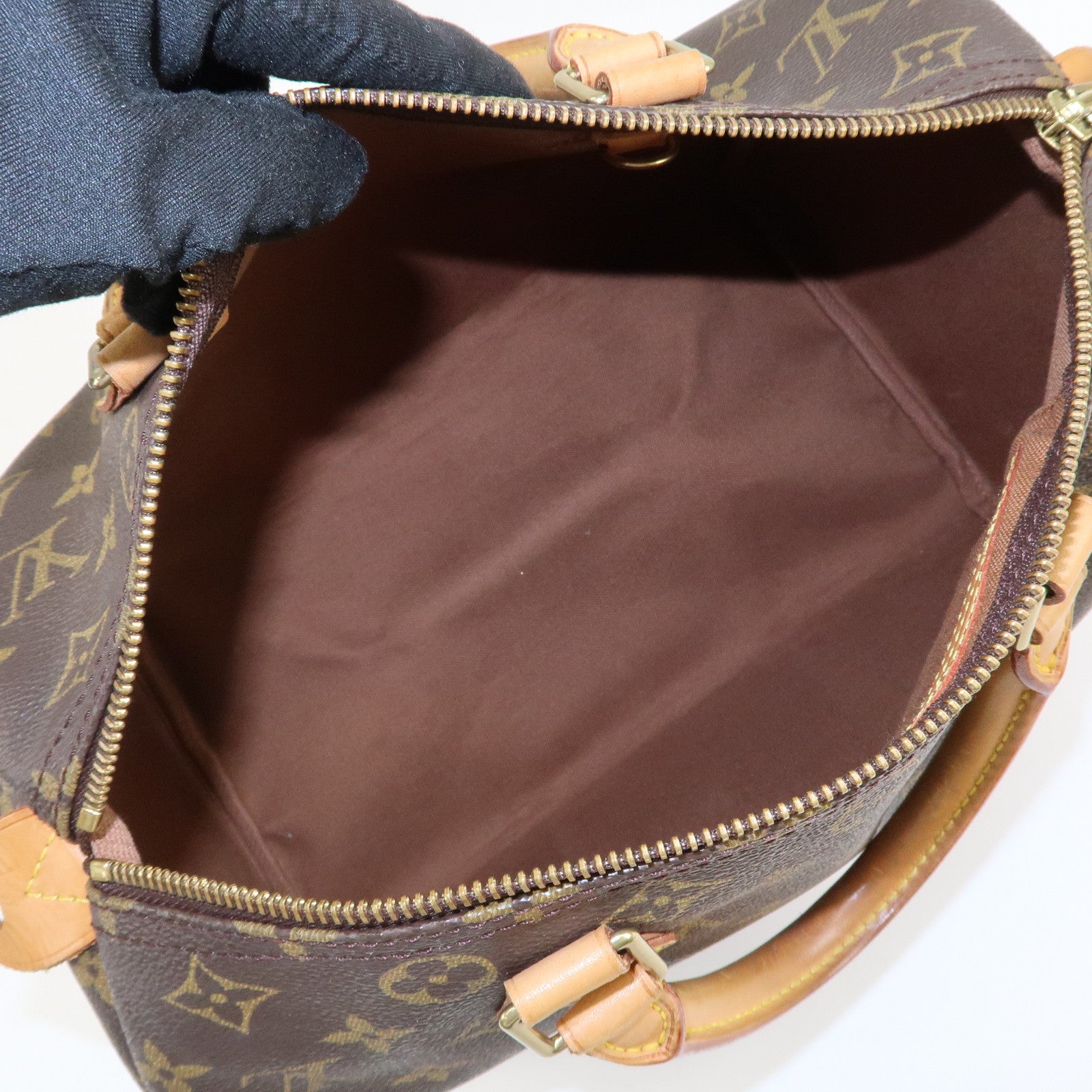 Louis Vuitton Monogram Speedy 30 Boston Bag Hand Bag Brown M41526
