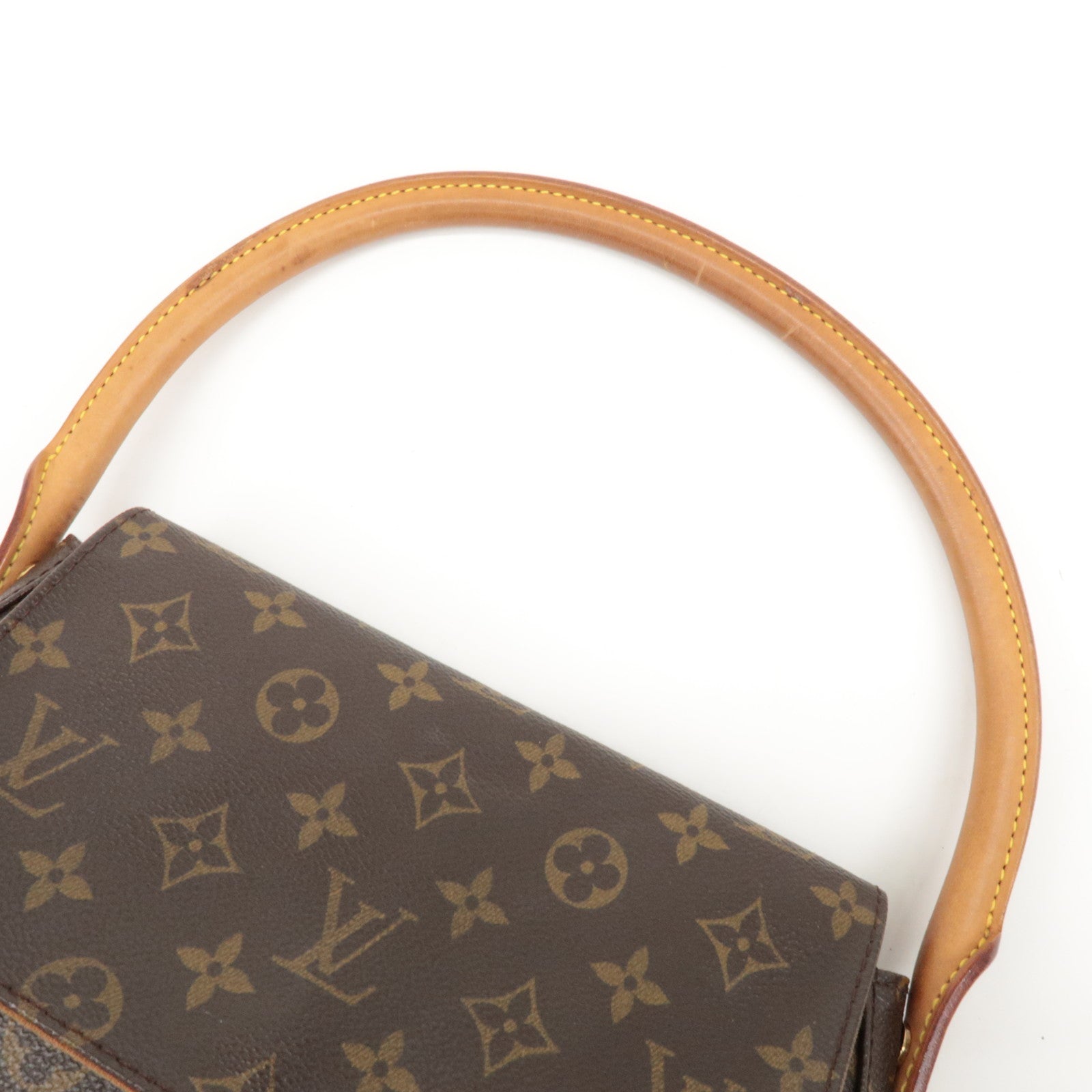 Louis Vuitton Monogram Mini Looping Shoulder Bag Brown M51147 Used