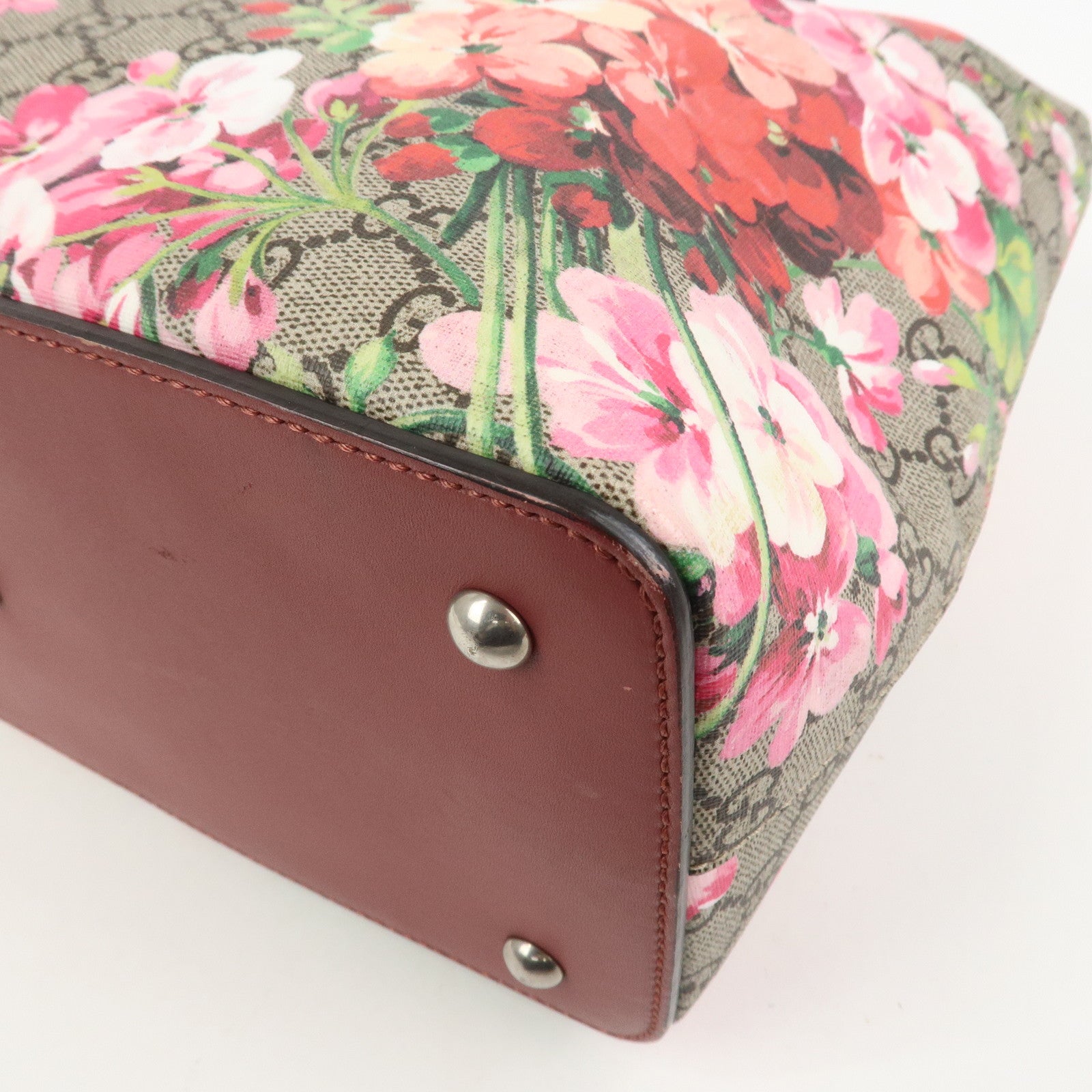 GUCCI GG Blooms GG Supreme 2Way Hand Shoulder Bag Floral 429147