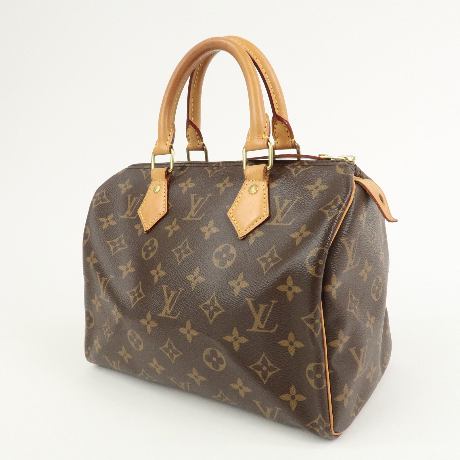 Louis Vuitton Monogram Speedy 25 Boston Bag Hand Bag Brown M41528