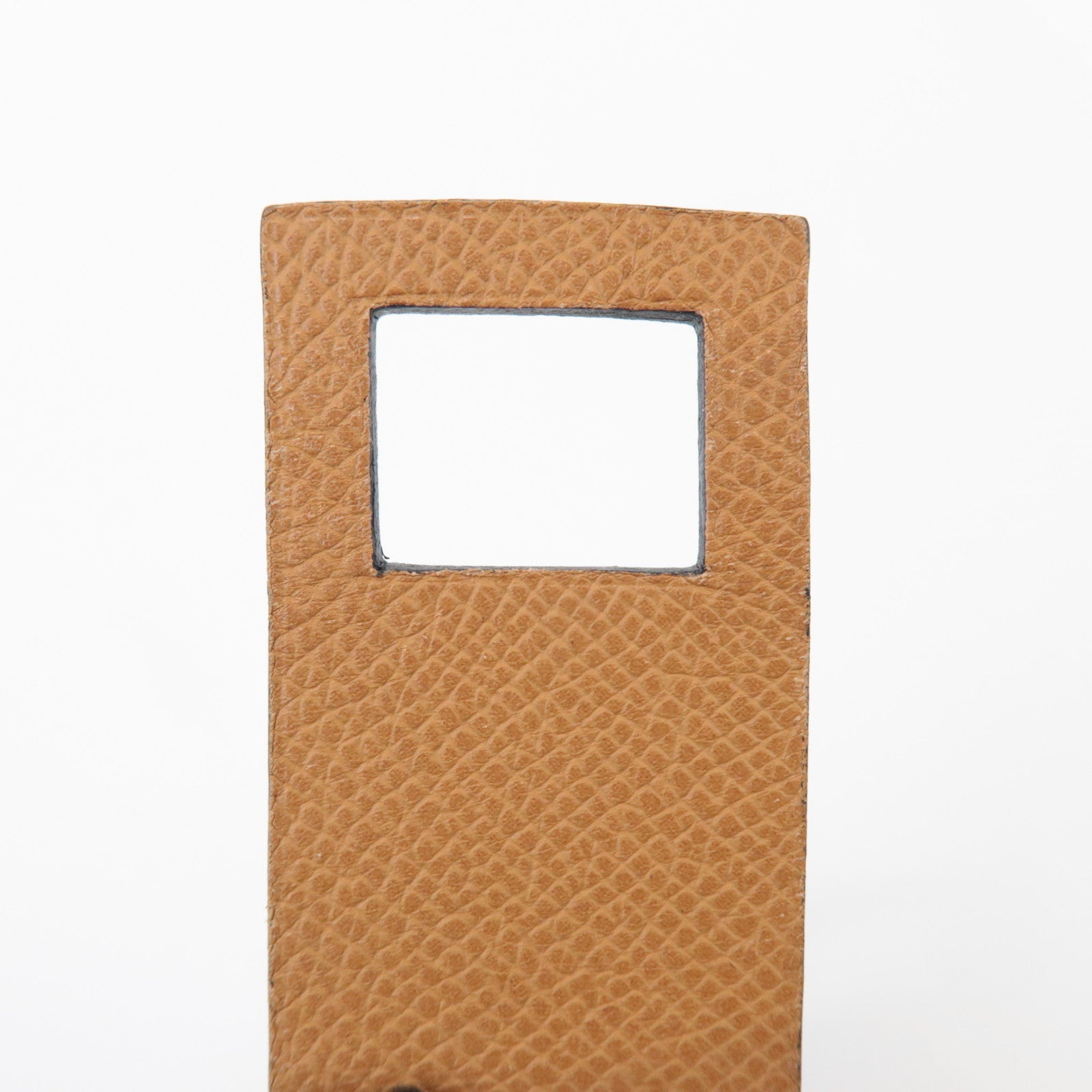 HERMES Veau Epsom Togo Leather Petit H Horse Baggage Tag Bordeaux