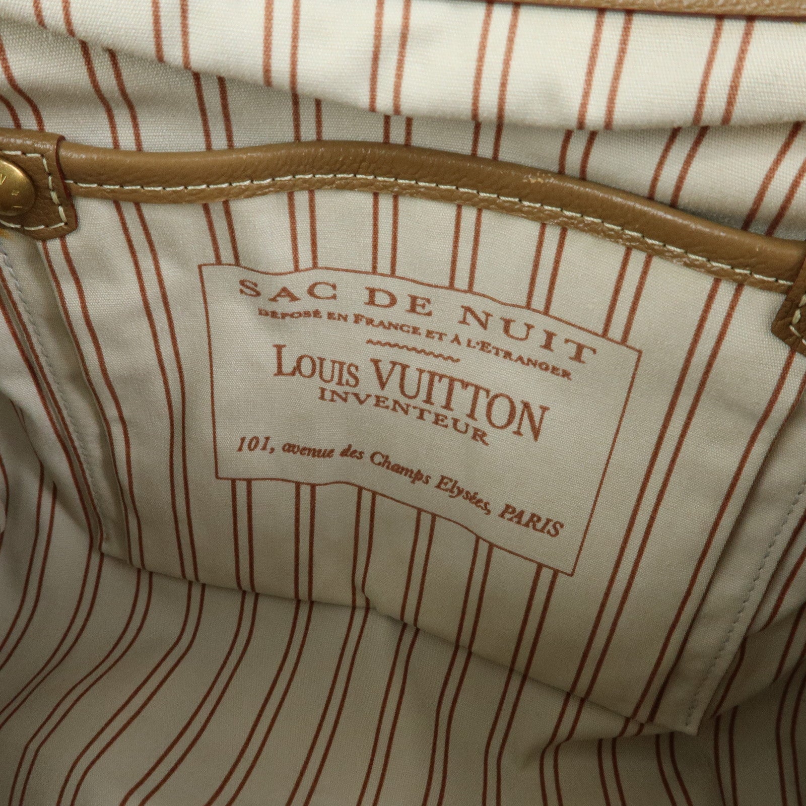 Louis Vuitton Toile Trianon Sac de Nuit MM Canvas Hand Bag M48826