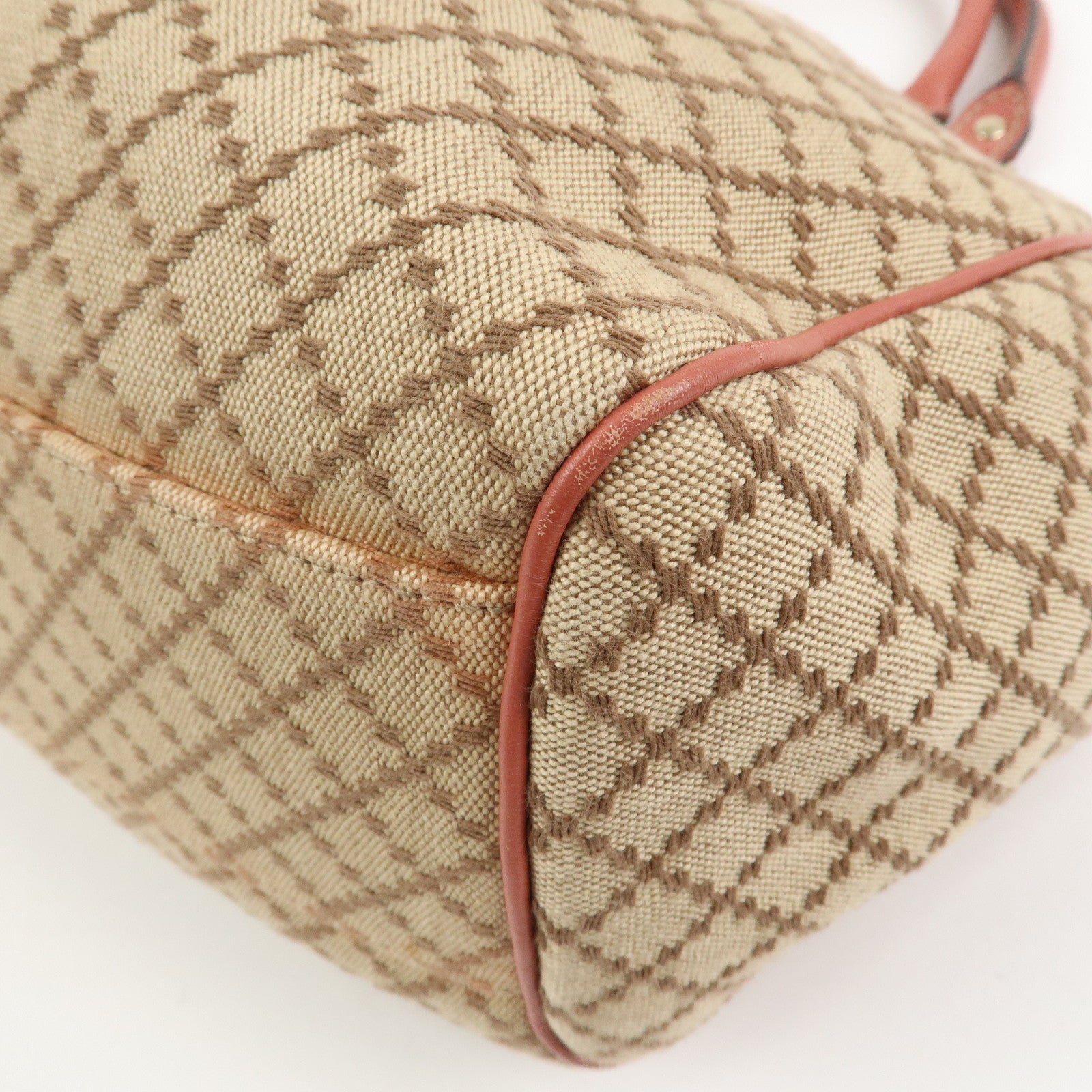 GUCCI Diamante Sukey Interlocking G Tote Bag Hand Bag Brown 211944