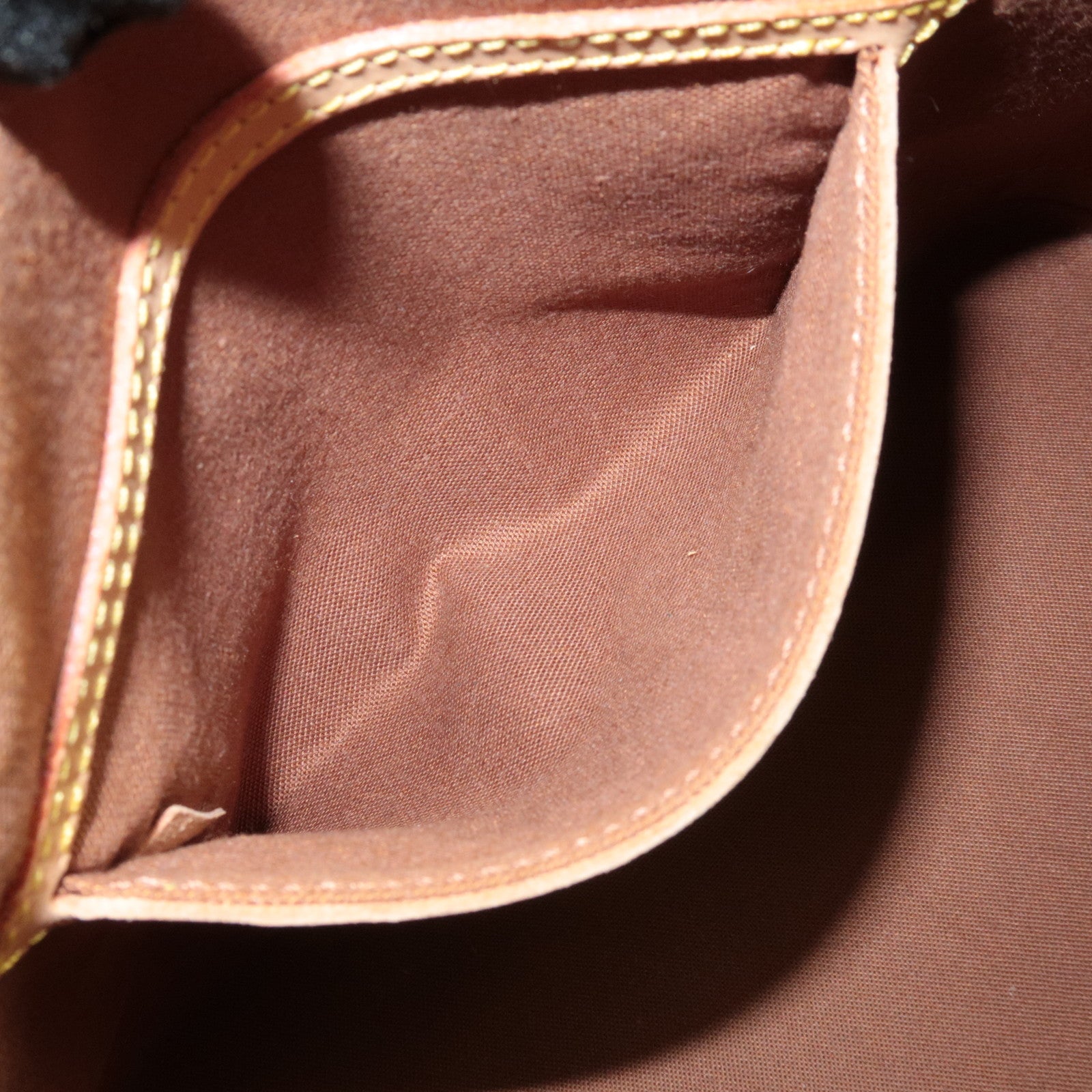 Louis Vuitton Monogram Alma Hand Bag Brown M51130 Used