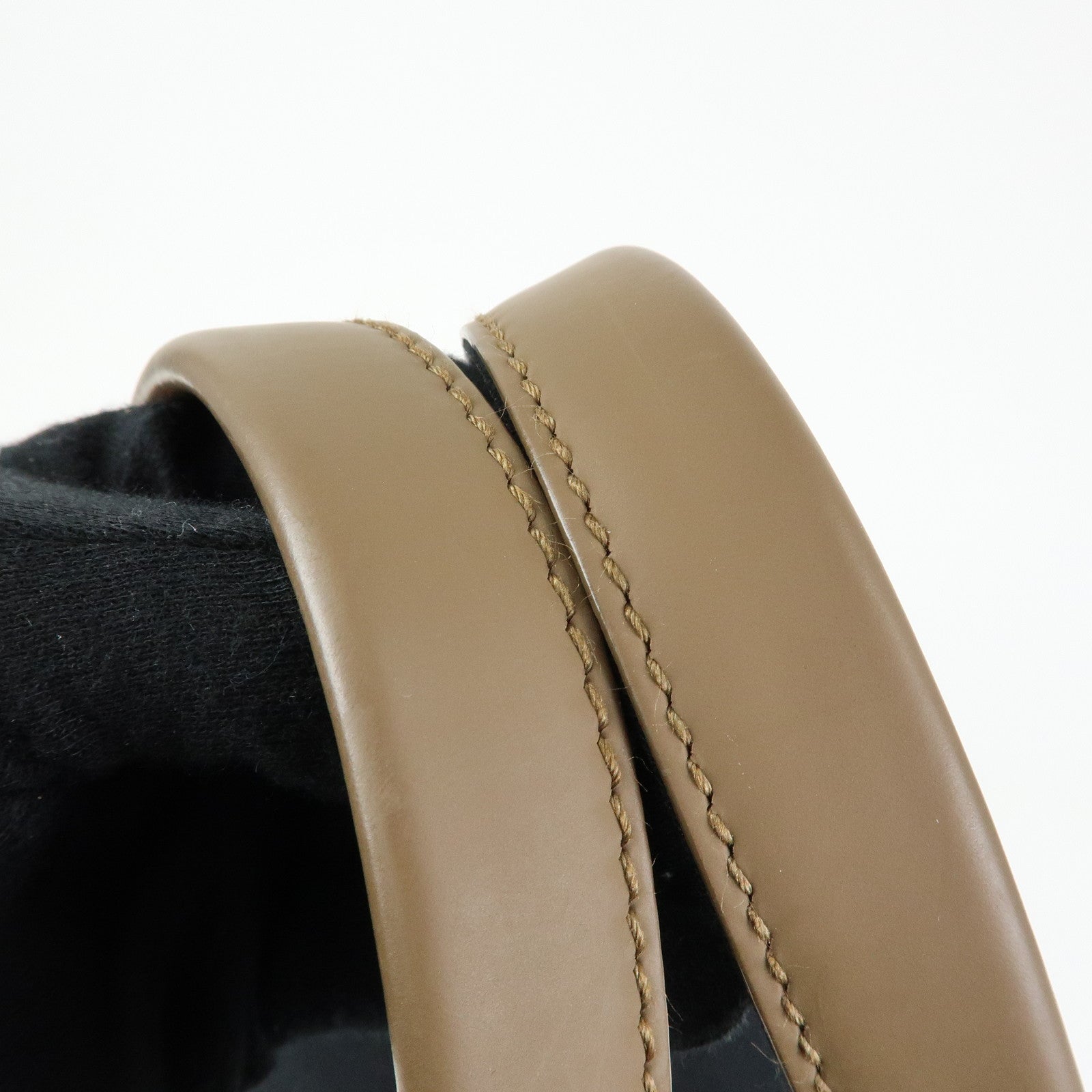 BALENCIAGA Canvas Leather Boston Bag Hand Bag Black Brown 433672