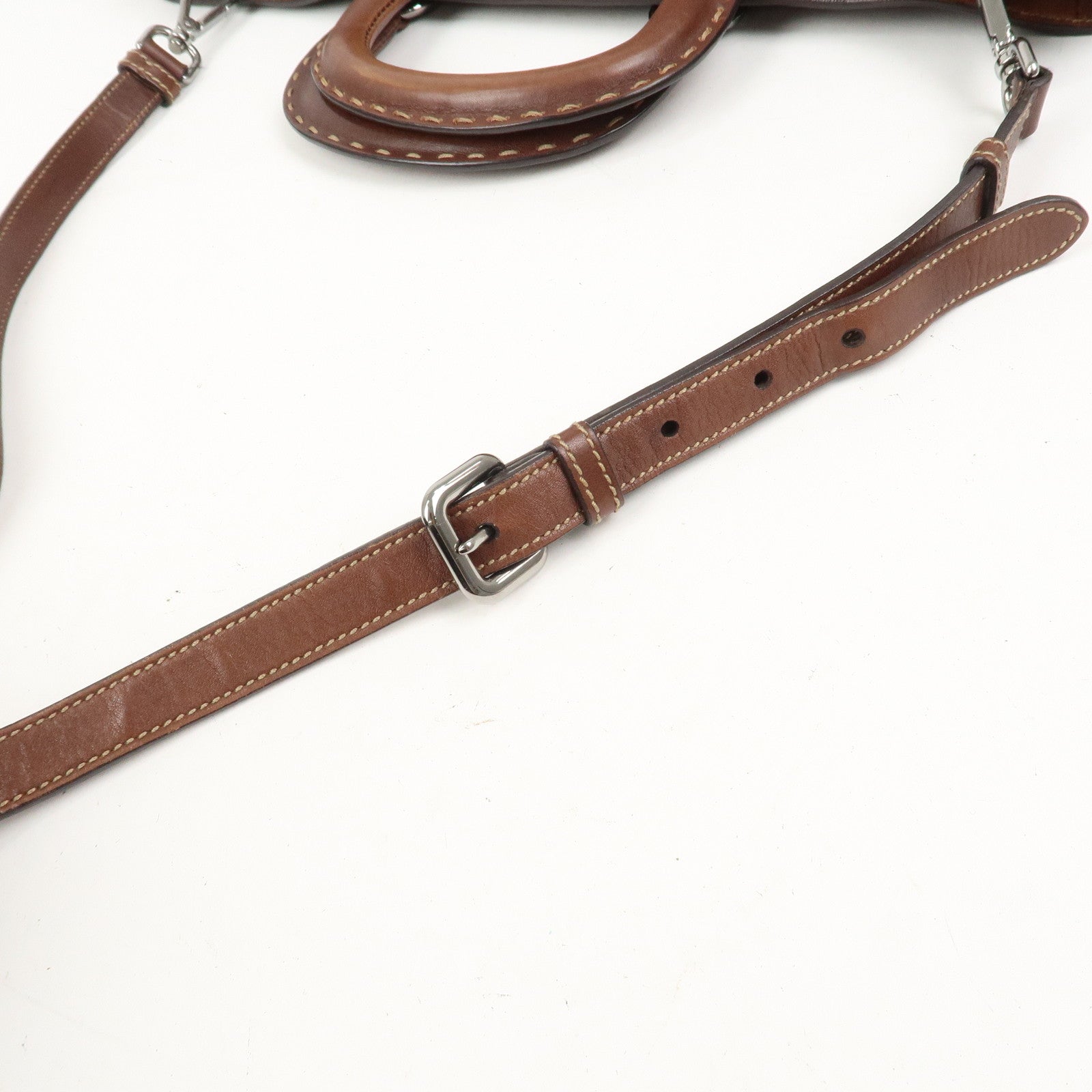 PRADA Triangle Logo 2Way Bag Tote Bag Shoulder Bag BN1889