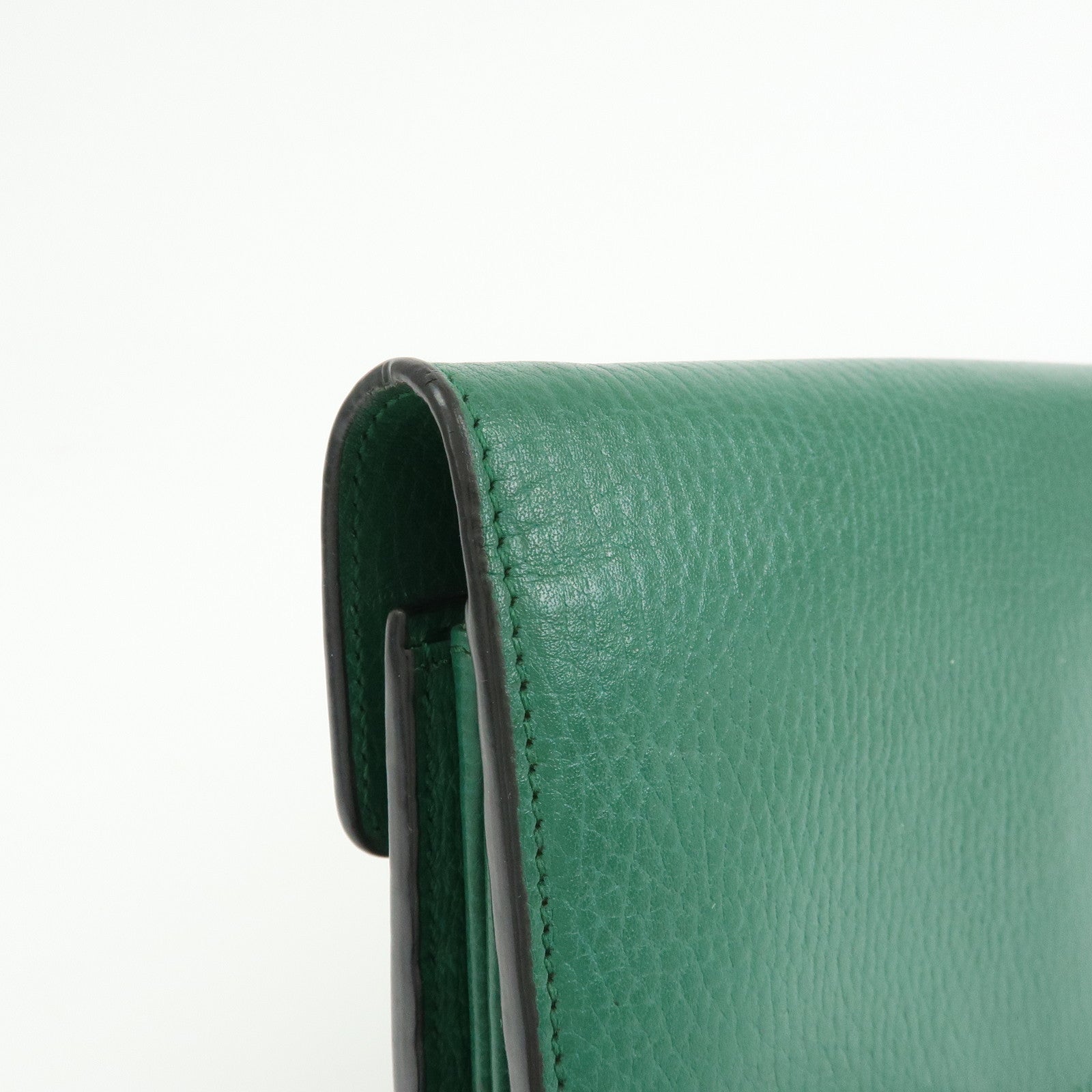 GUCCI Dionysus Leather Chain Wallet Shoulder Bag Green 401231