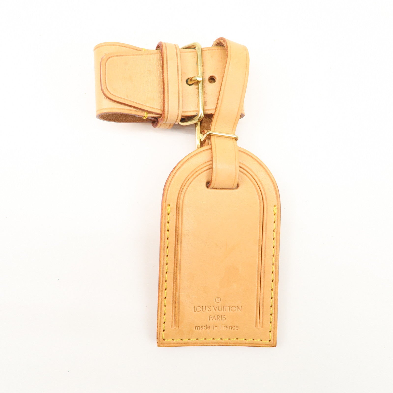 Louis Vuitton Set of 15 Nume Leather Name Tag & Poignet Natural Used