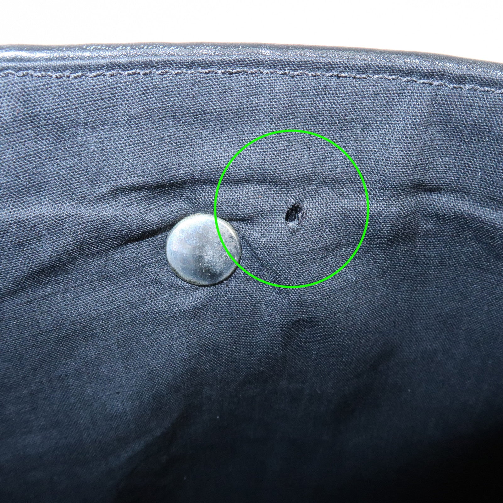 HERMES Amedaba PM Diago Canvas Leather Tote Bag Hand Bag Black