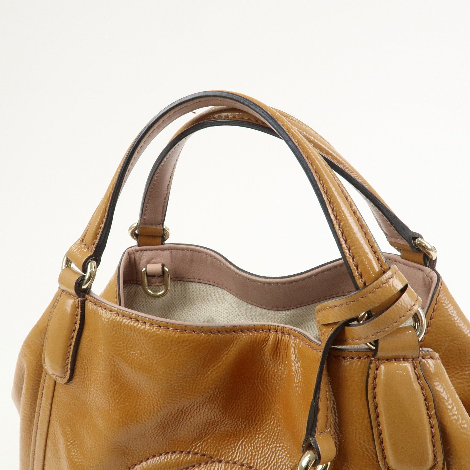 GUCCI SOHO Interlocking G 2Way Bag Hand Bag Shoulder Bag 336751