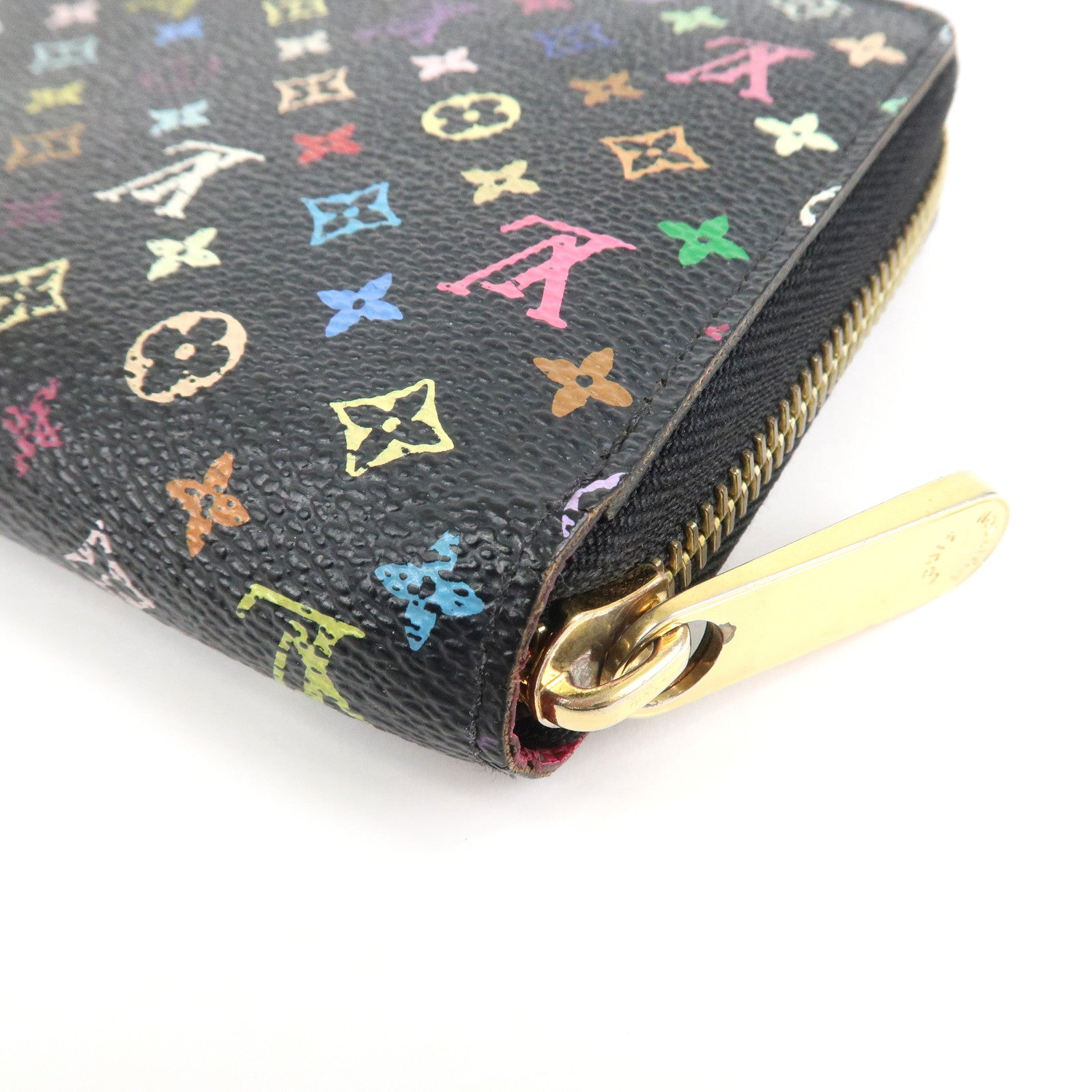 Louis Vuitton Monogram Multicolor Round Zippy Wallet Noir M60243 Used