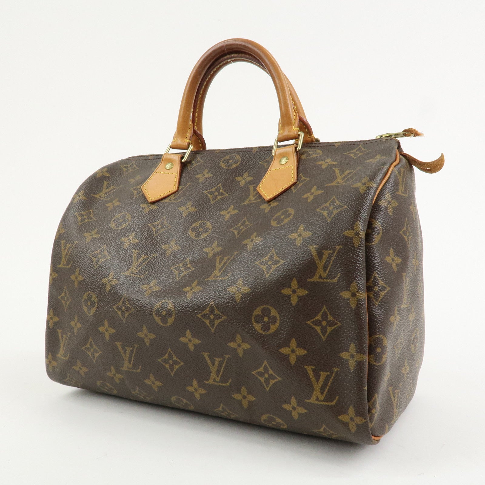 Louis Vuitton Monogram Speedy 30 Boston Bag Hand Bag Brown M41526