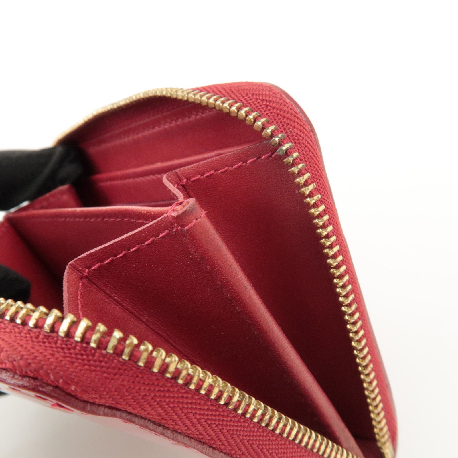 Louis Vuitton Monogram Vernis Zippy Coin Purse Pomme d'Amour M93608 Used