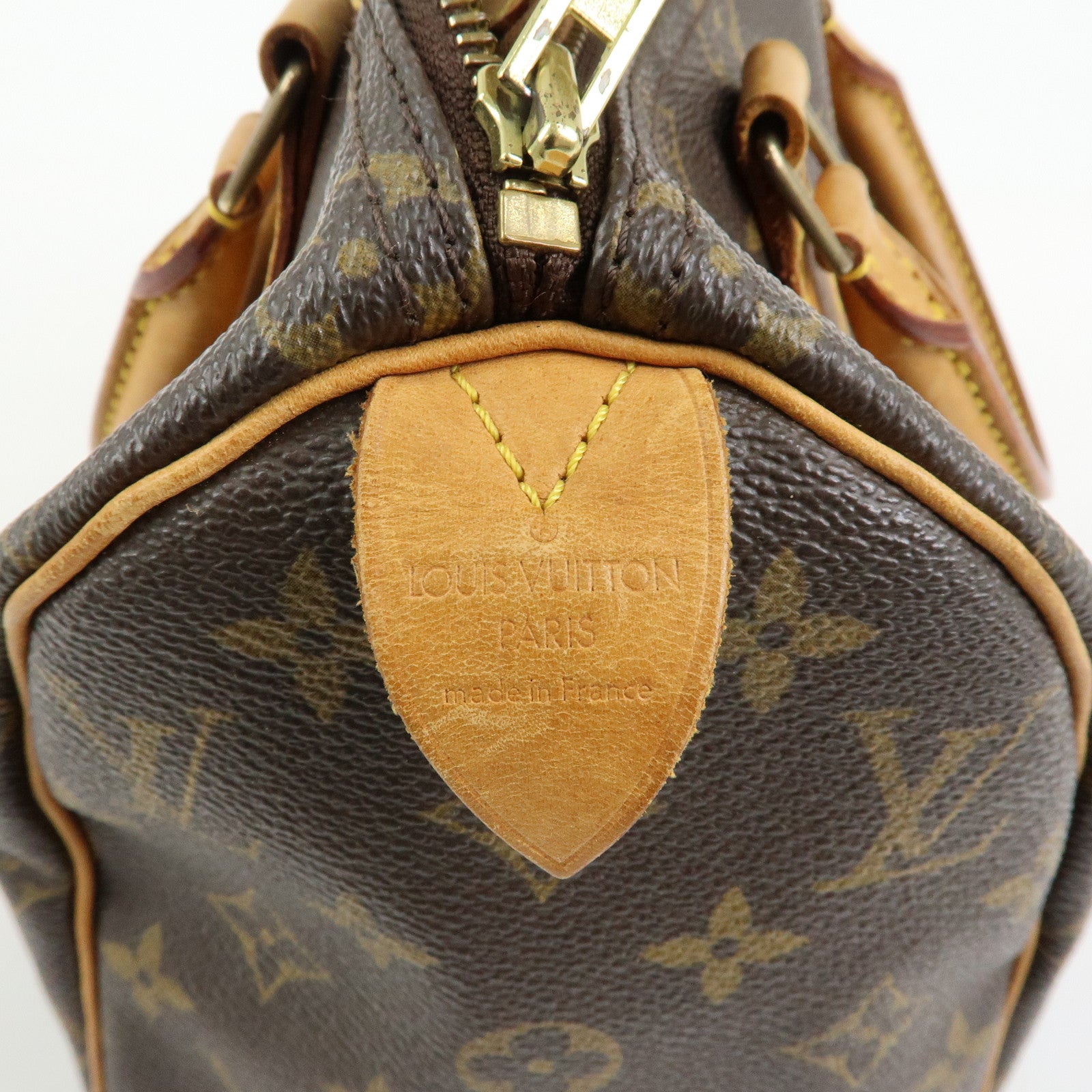 Louis Vuitton Monogram Speedy 25 Boston Bag Hand Bag Brown M41528