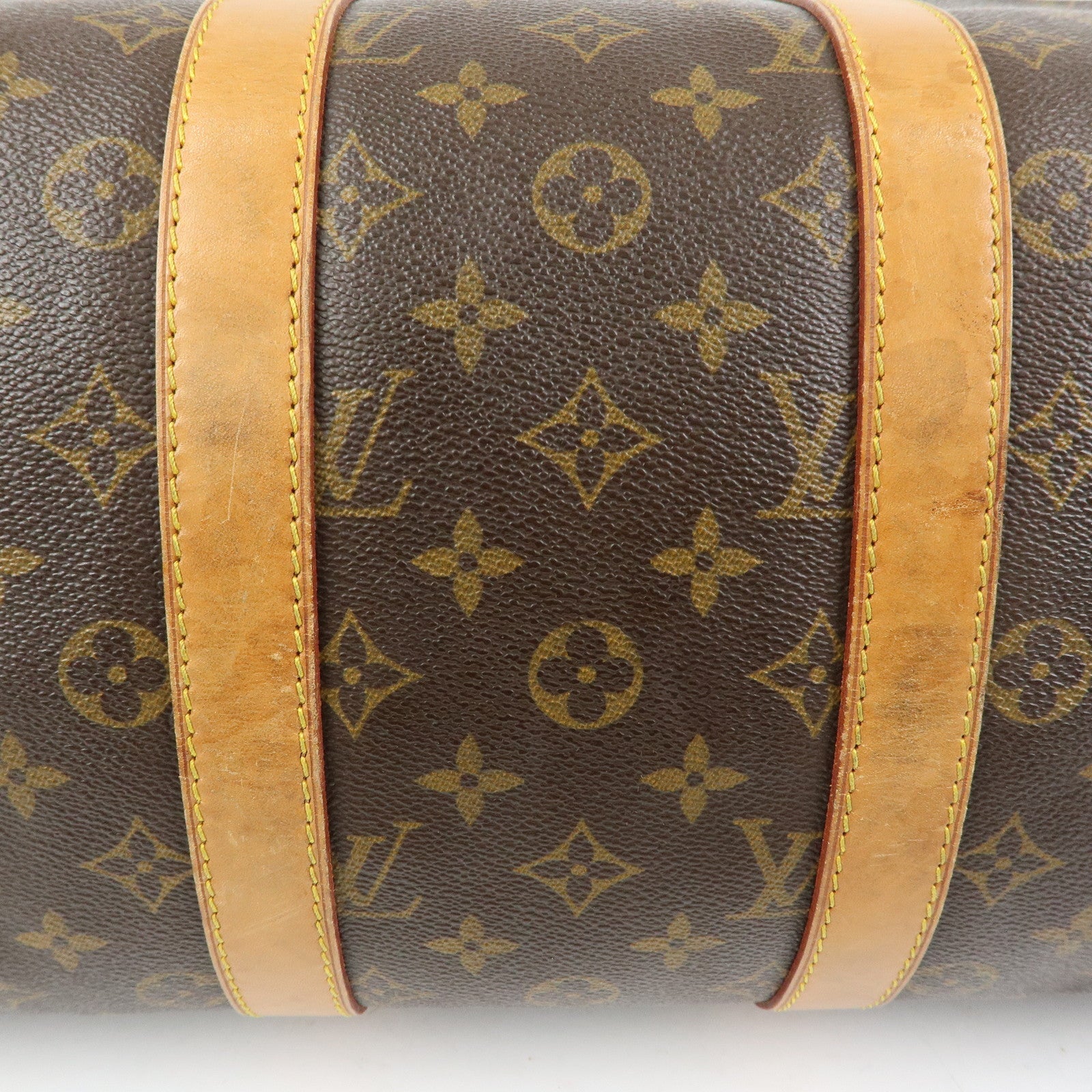 Louis Vuitton Monogram Keep All 45 Boston Bag Brown M41428
