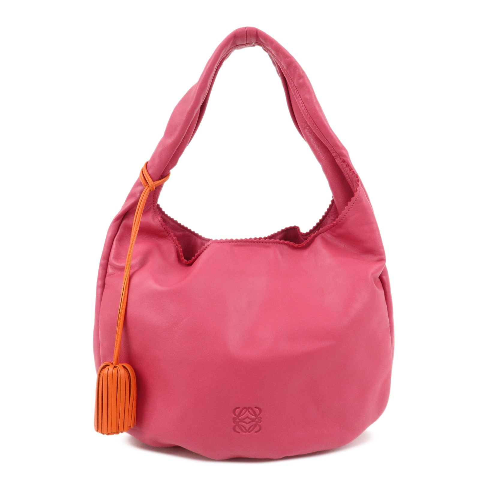 LOEWE Anagram Nappa Leather Viento 30 One Shoulder Bag Pink