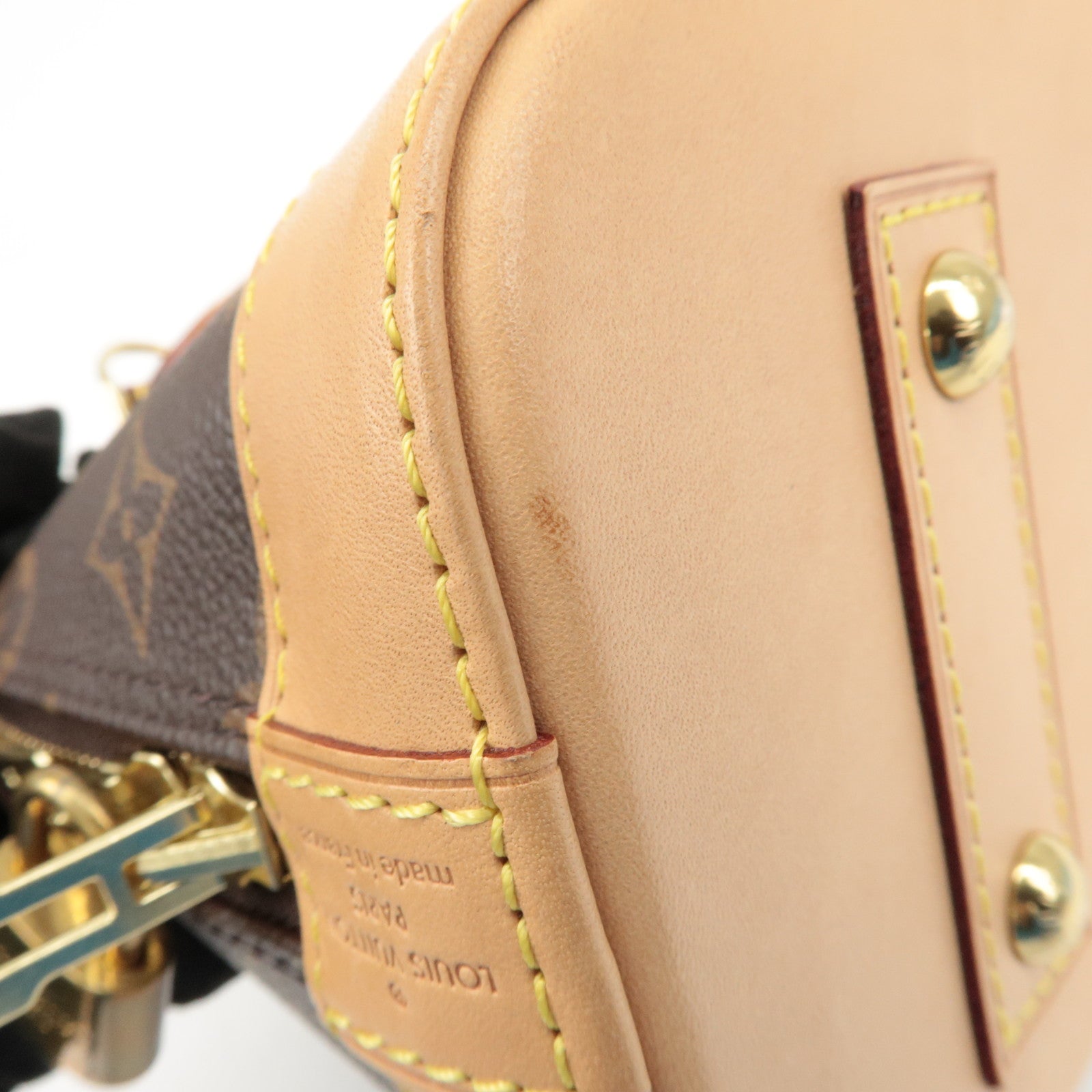 Louis Vuitton Monogram Alma BB 2Way Hand Bag Shoulder Bag M53152 Used