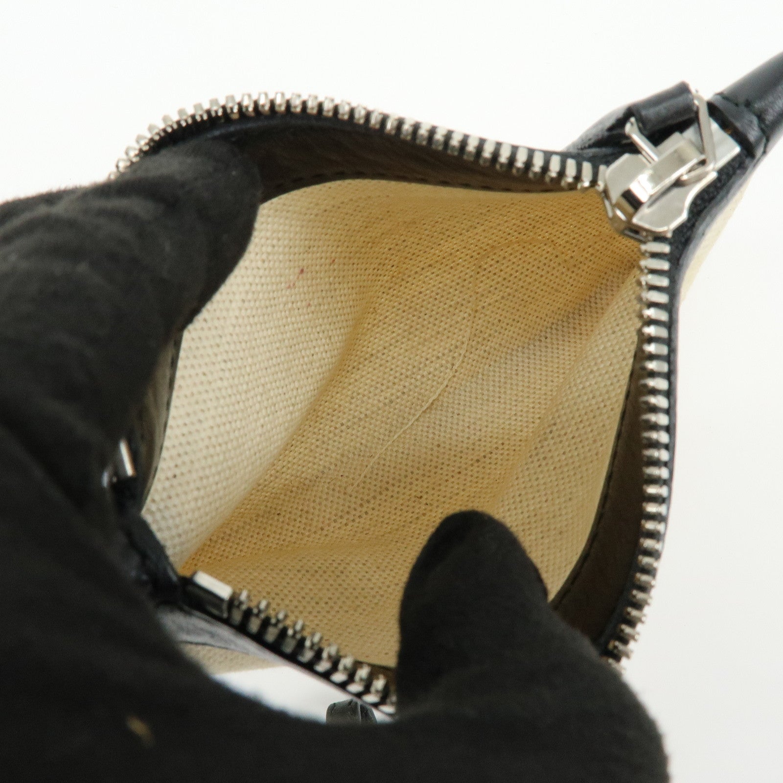 BALENCIAGA Navy Cabas XS Canvas 2WAY Bag Natural Black 390346