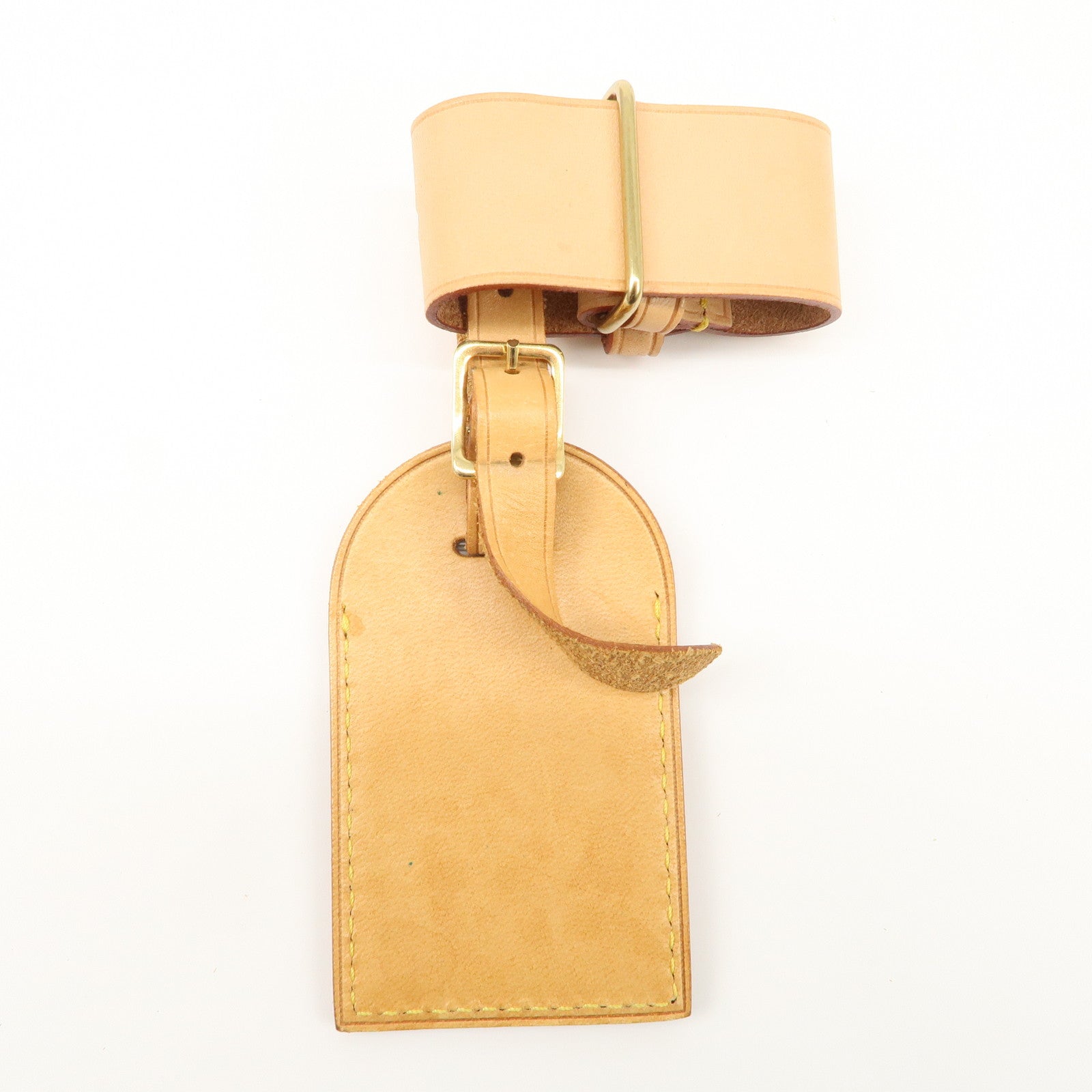 Louis Vuitton Set of 15 Nume Leather Name Tag & Poignet Natural Used