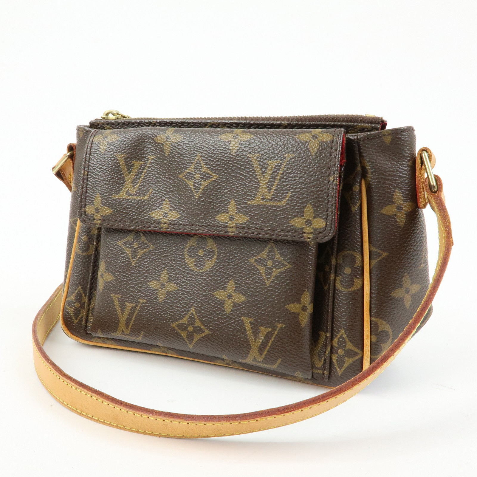 Louis Vuitton Monogram Viva Cite PM Shoulder Bag Brown M51165