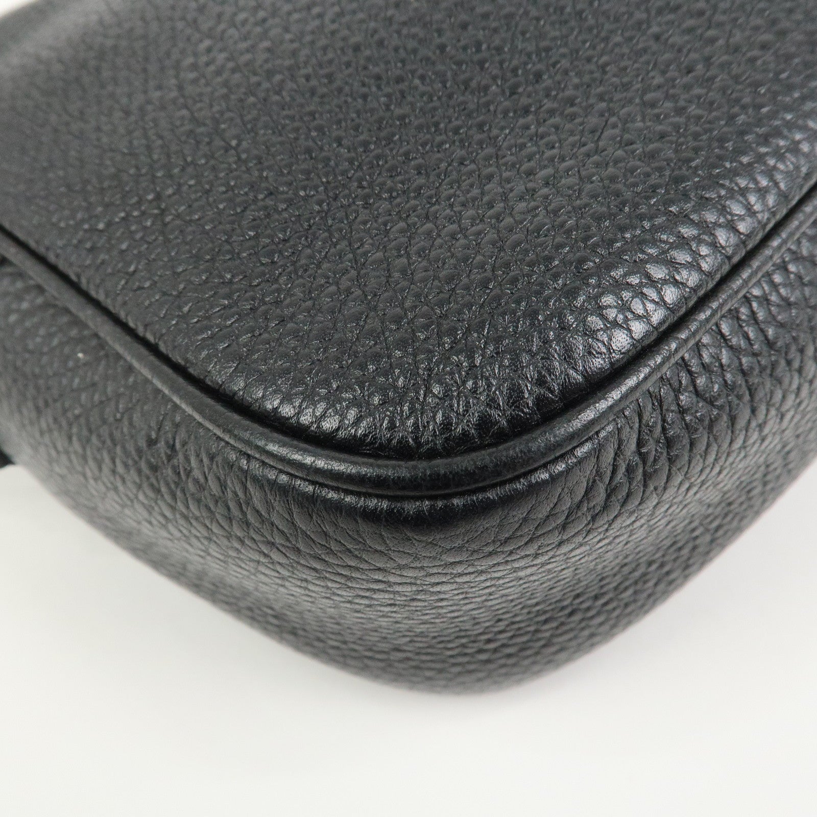 GUCCI SOHO Leather Shoulder Bag Crossbody Bag Black 308364