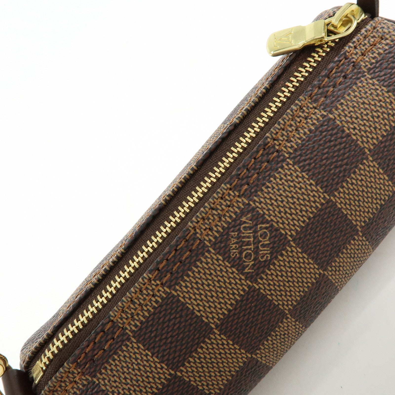 Louis Vuitton Damier Ebene Mini Pouch for Papillon Bag Brown