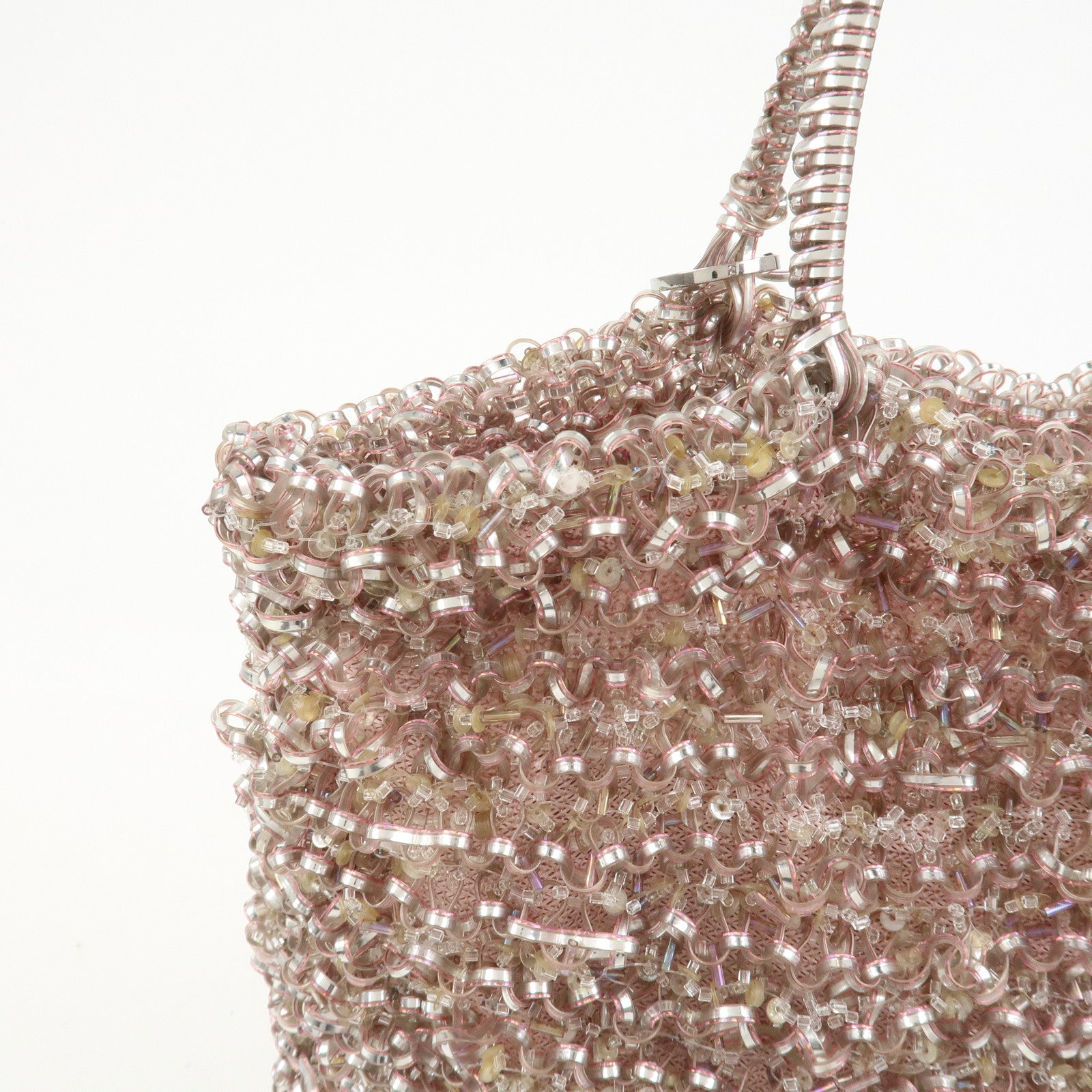 ANTEPRIMA PVC Hand Bag Tote Bag Clear Pink