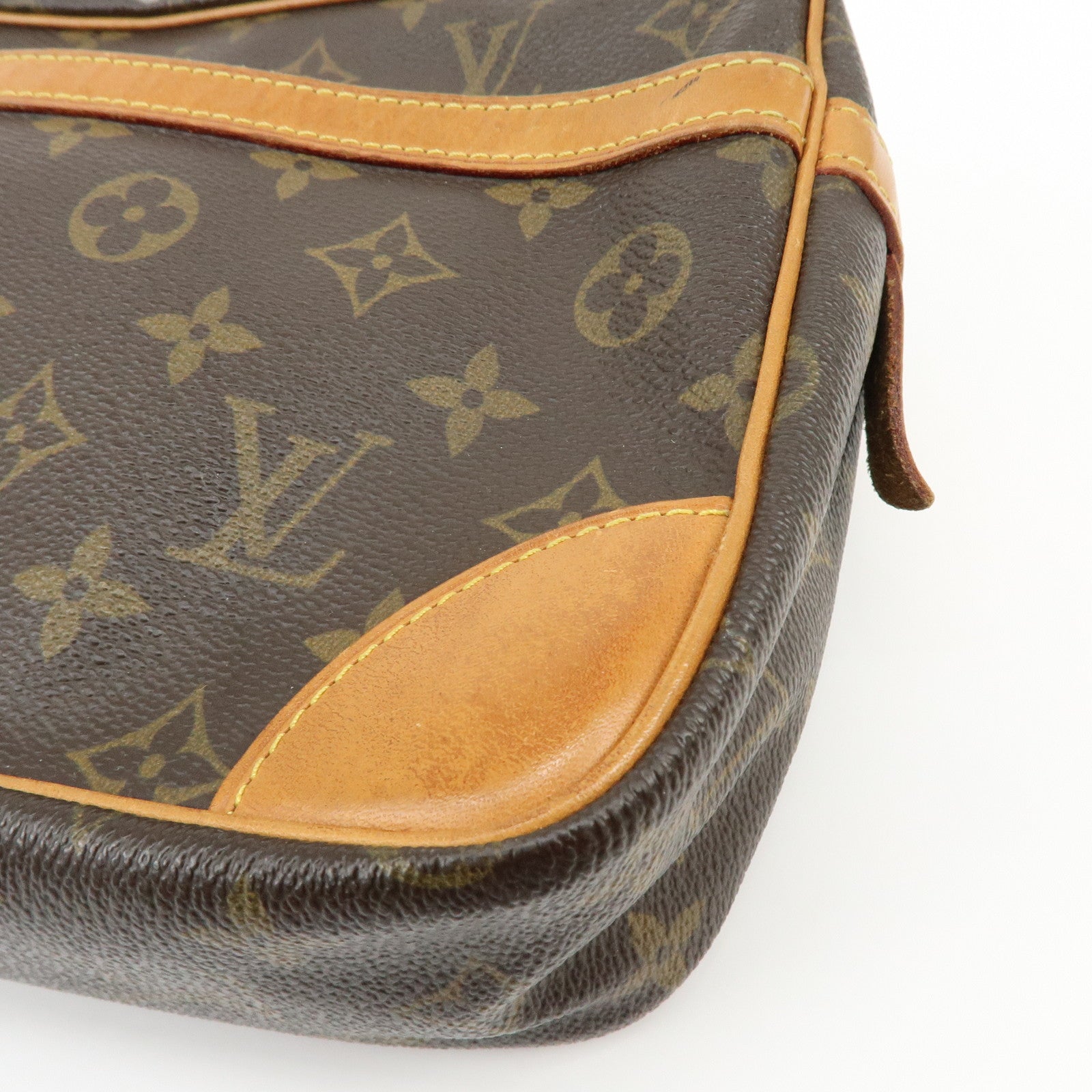 Louis Vuitton Monogram Compiegne 28 Pouch Clutch Bag Brown M51845