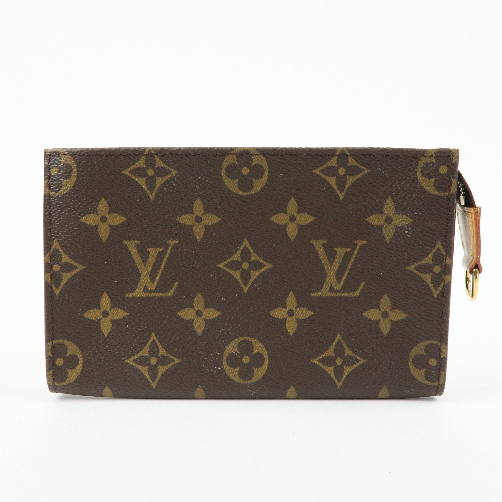Louis Vuitton Set of 2 Monogram Canvas Bucket PM Pouch Brown