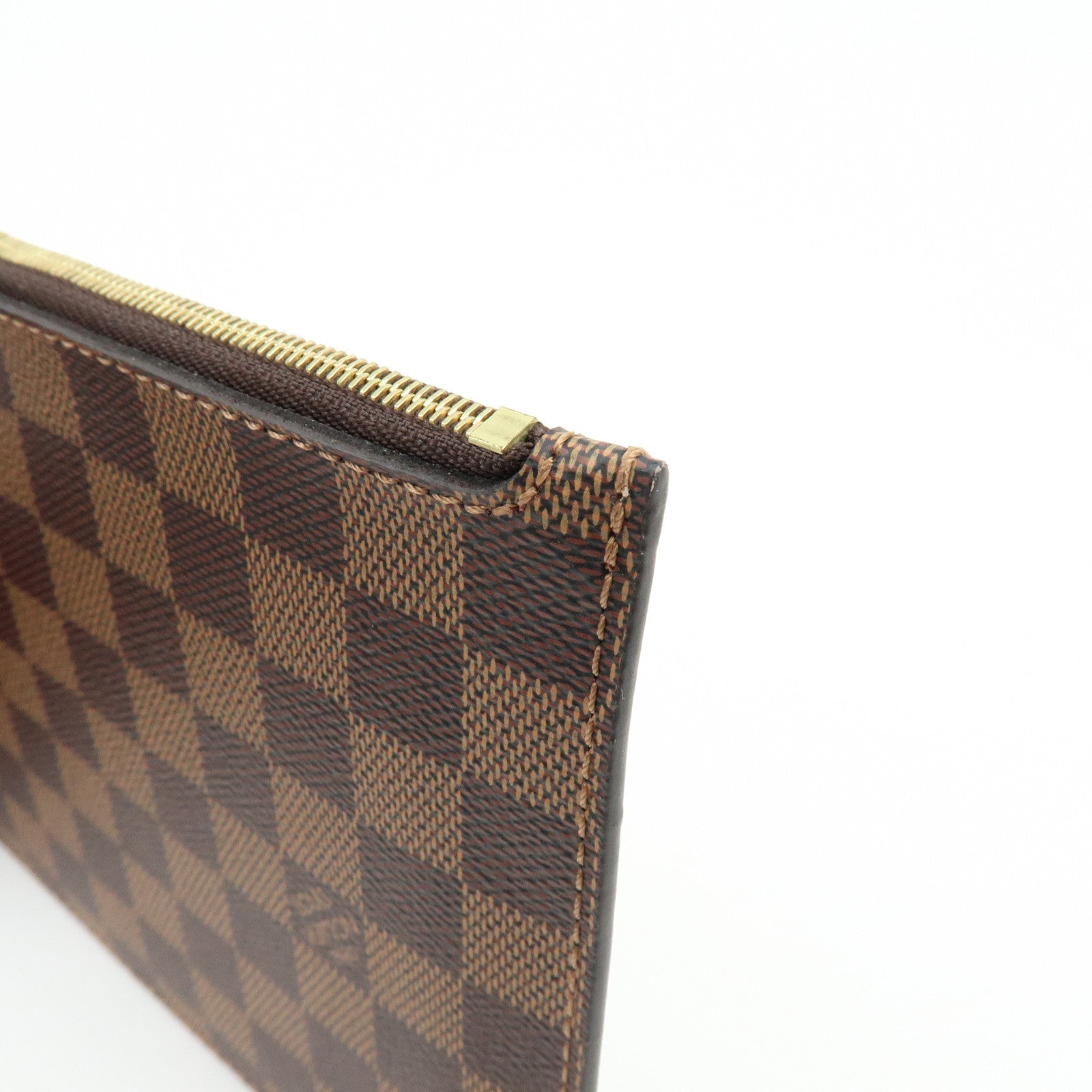 Louis Vuitton Damier Canvas Pouch for Neverfull MM Ebene N41358