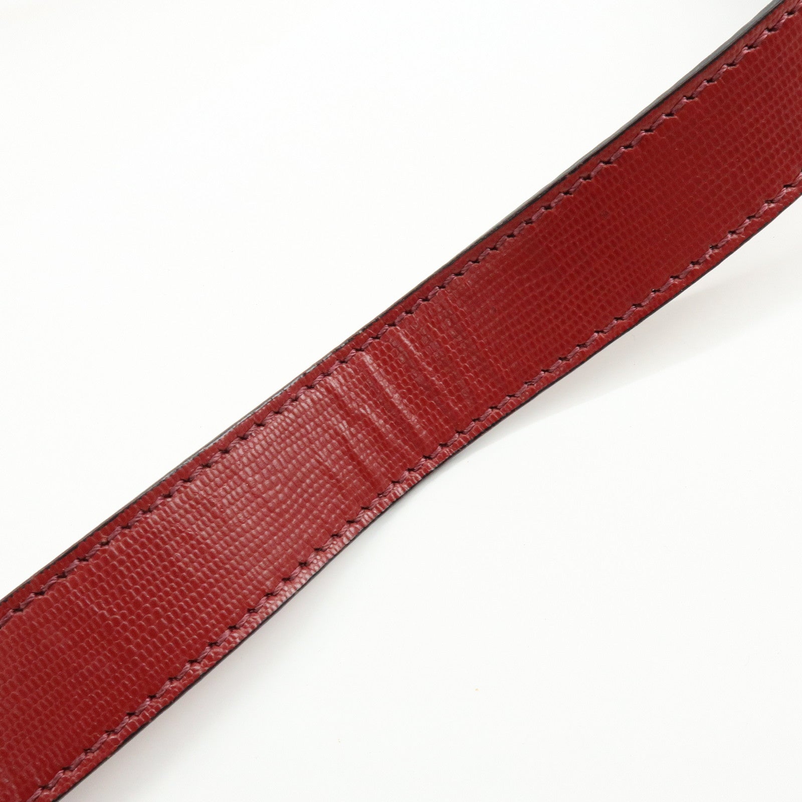 CELINE Leather 2WAY Bag Shoulder Bag Hand Bag Red