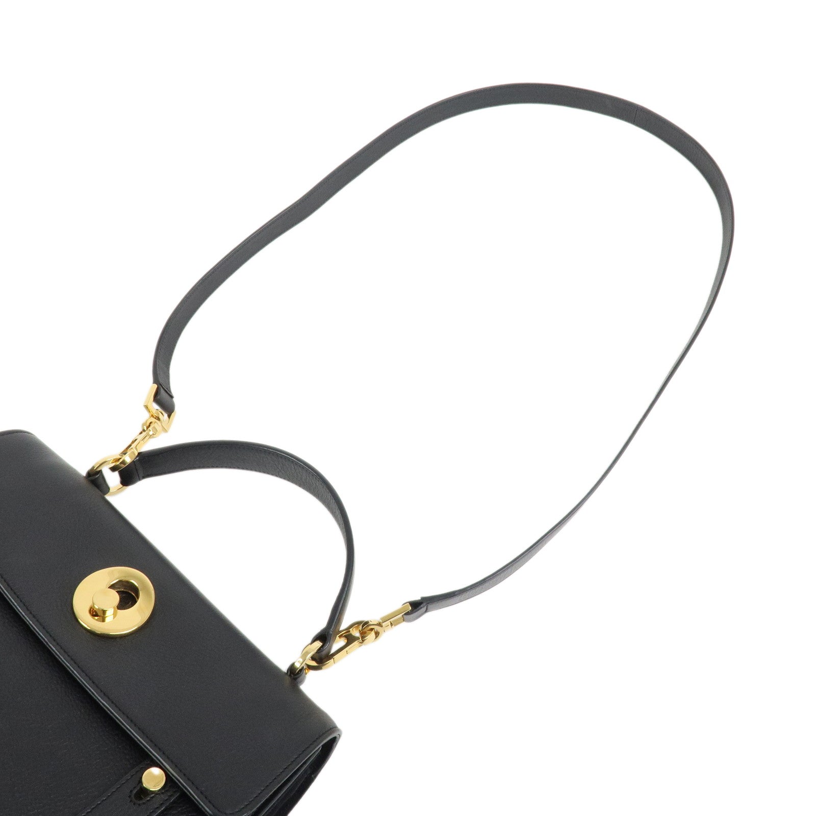 SAINT LAURENT PARIS Leather Muse Toe 2Way Bag Hand Bag 368229