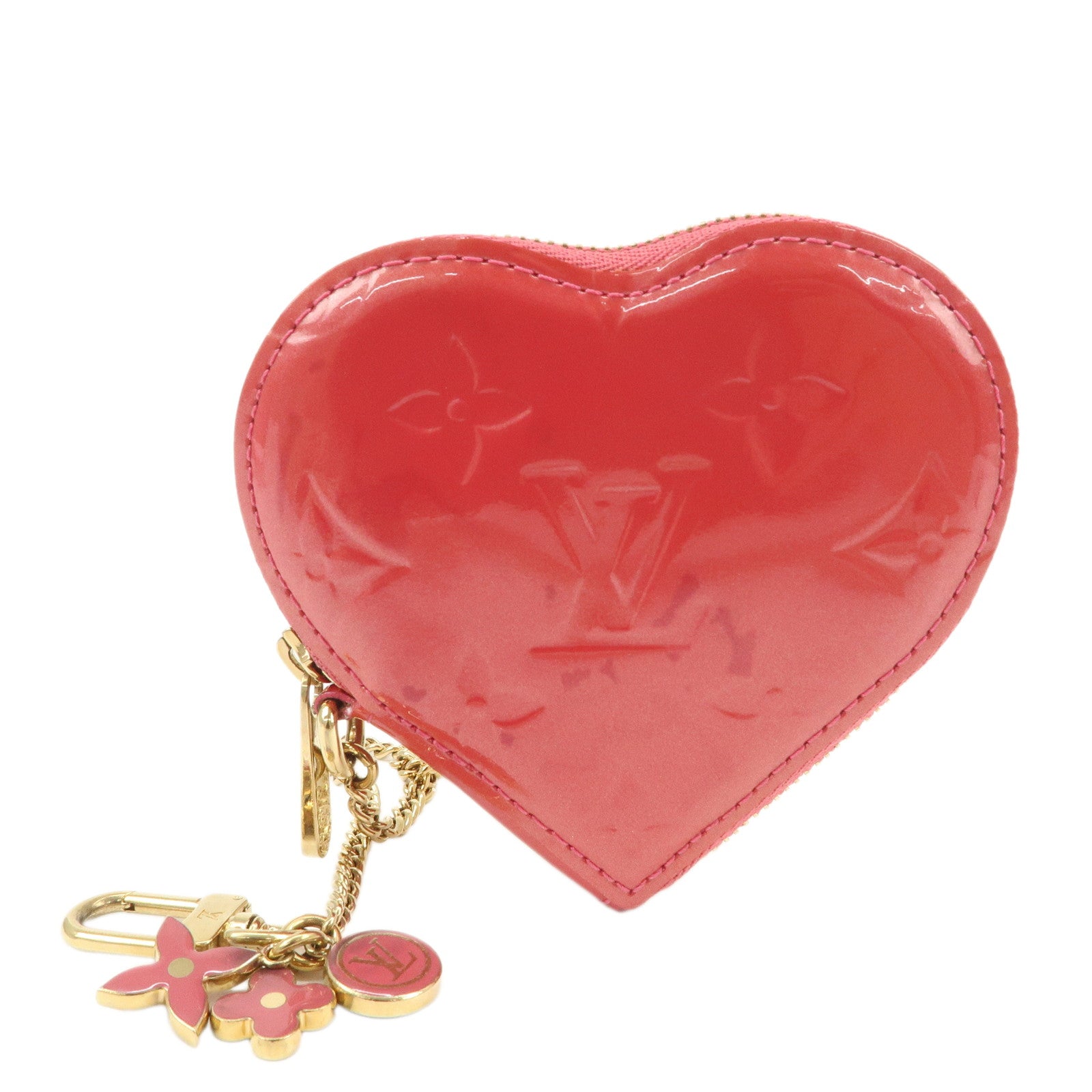 Louis Vuitton Monogram Vernis Porte Monnaie Coeur Coin Case M93562