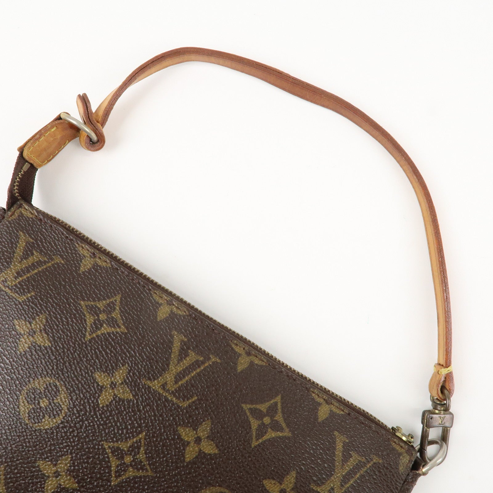 Louis Vuitton Monogram Pochette Accessoires Hand Bag Brown M51980 Used
