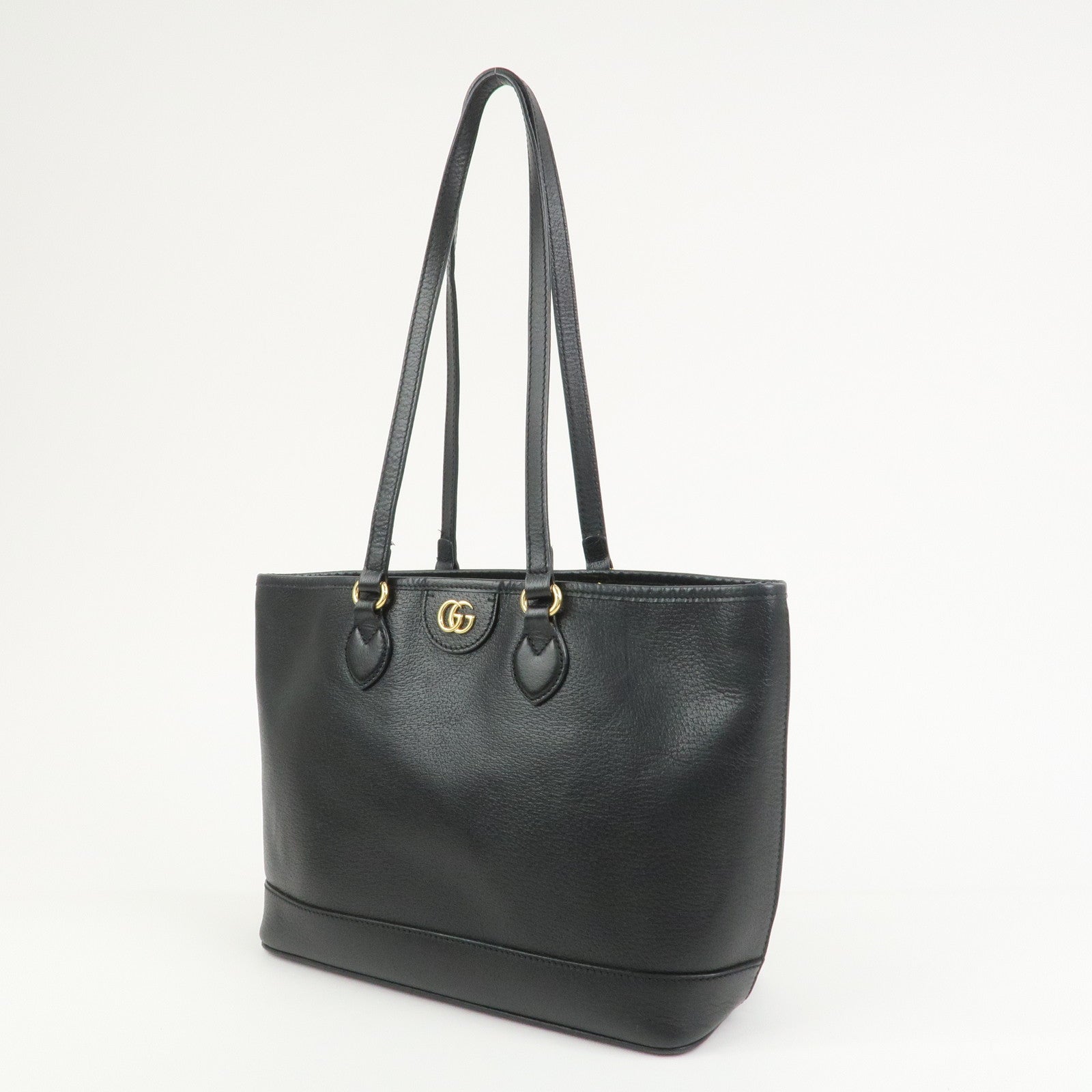 GUCCI GG Marmont Leather Tote Bag Shoulder Bag Black 765043