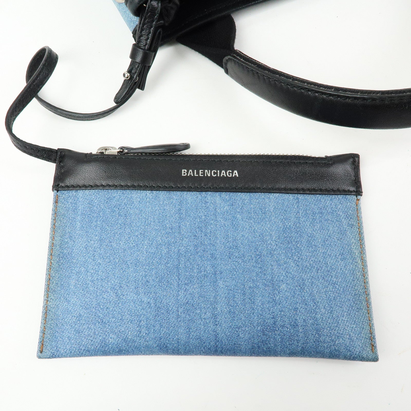 BALENCIAGA Navy Cabas XS 2WAY Bag 390346