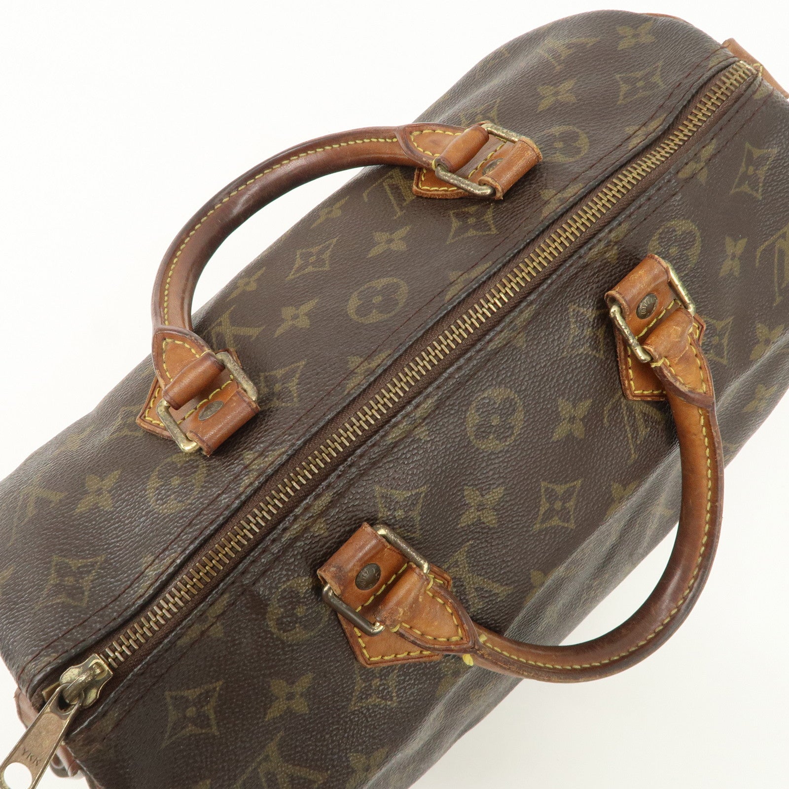 Louis Vuitton Monogram Speedy 30 Hand Bag Boston Bag M41526 Used