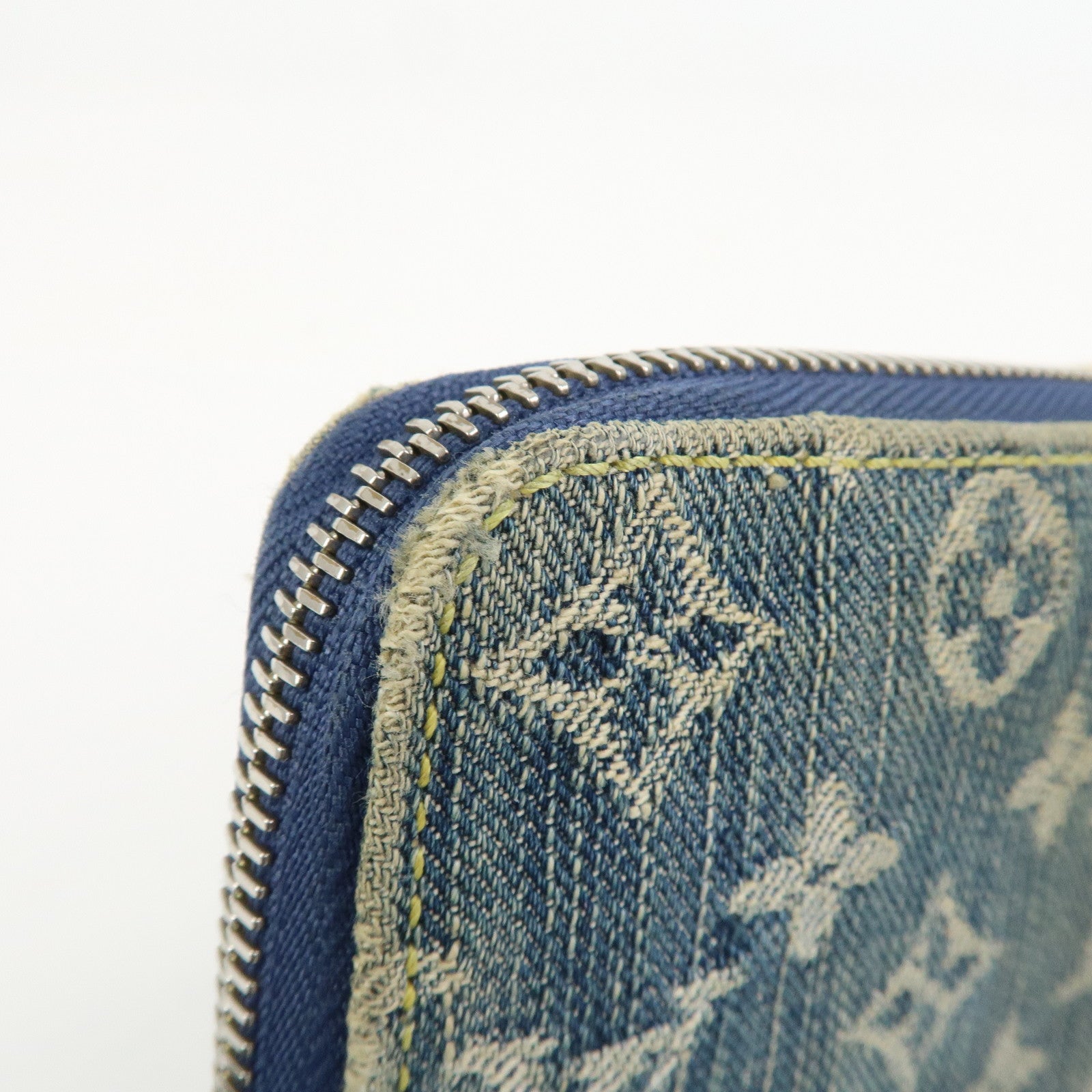 Louis Vuitton Monogram Denim Mini Zippy Wallet Blue M95342