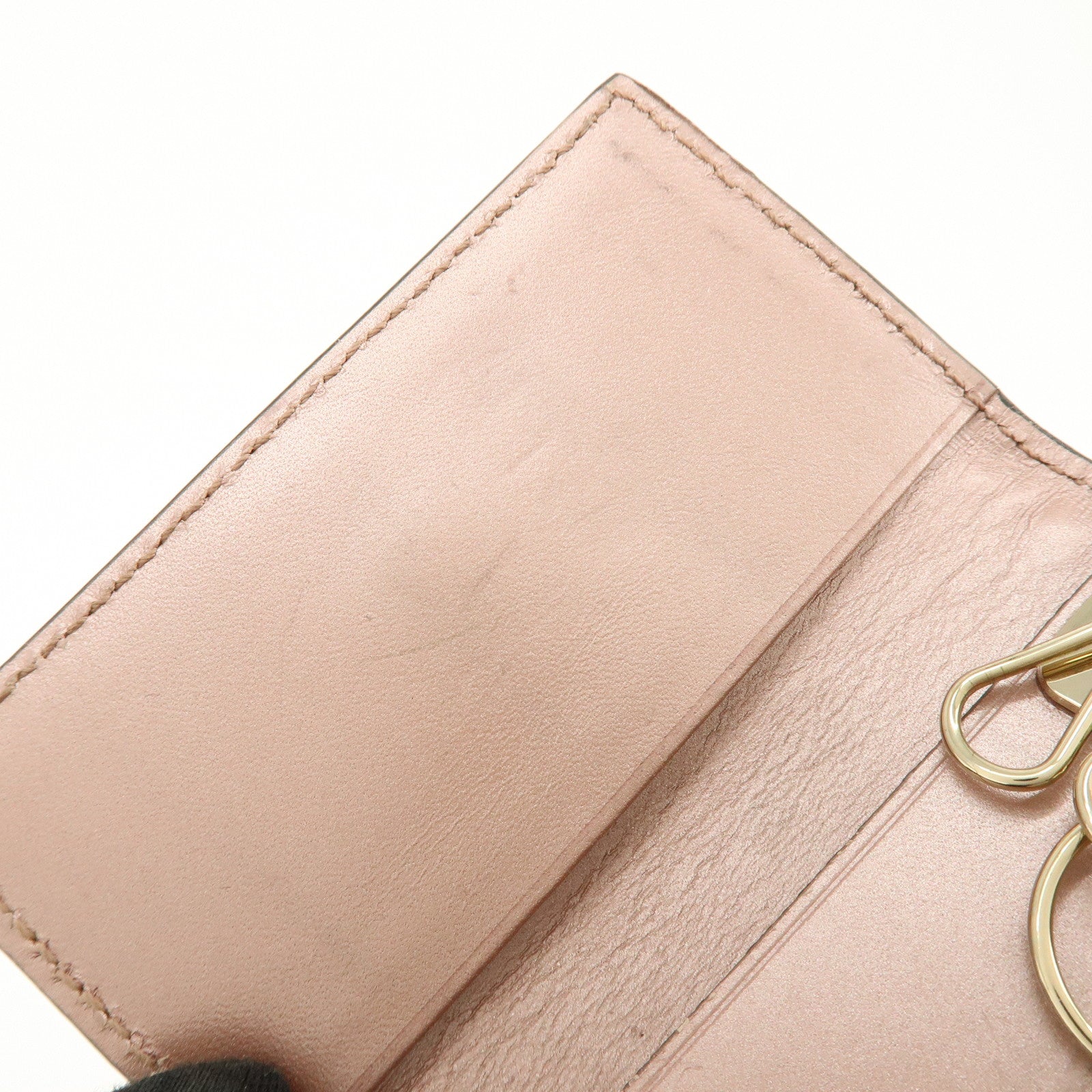 GUCCI Interlocking G Lovely Heart Guccissima Leather KeyCase 322322